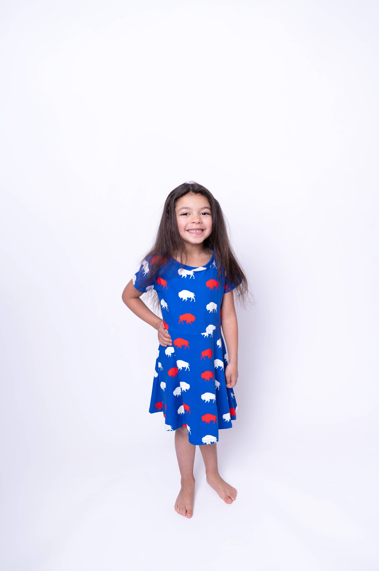 Red and Blue Buffalo Dress: XL