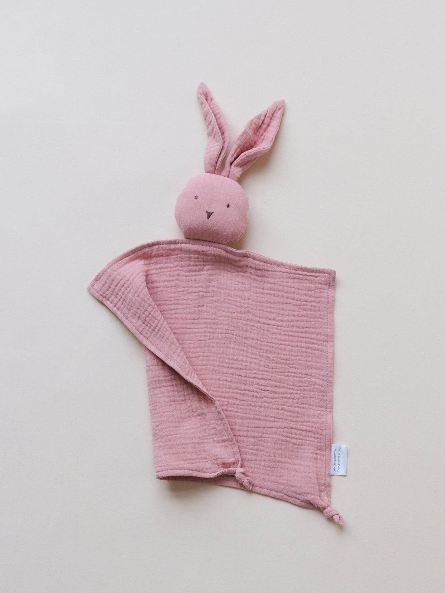 Organic Cotton Bunny Lovey: Blue