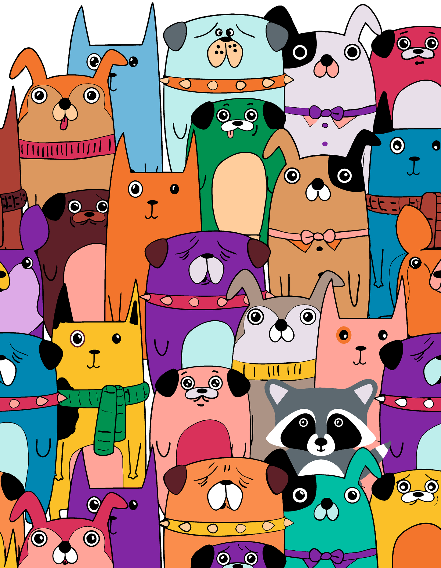Artwille DIY - Raccoon among Friends