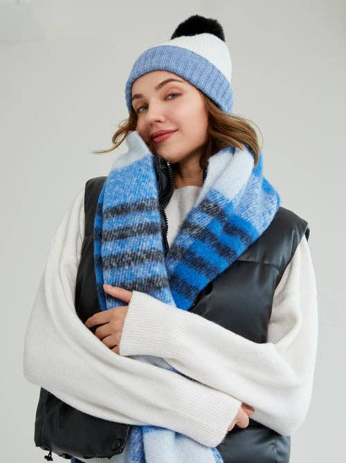 RAINE SCARF, SKY