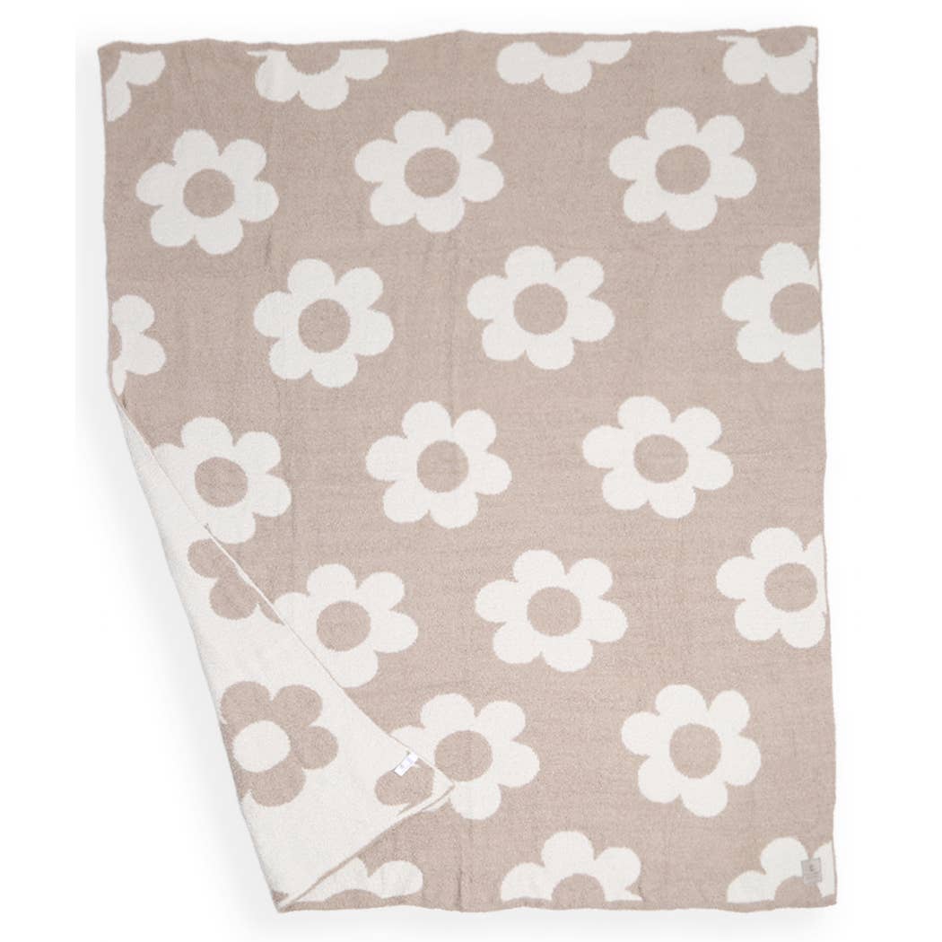 Daisy Throw Blanket : Beige