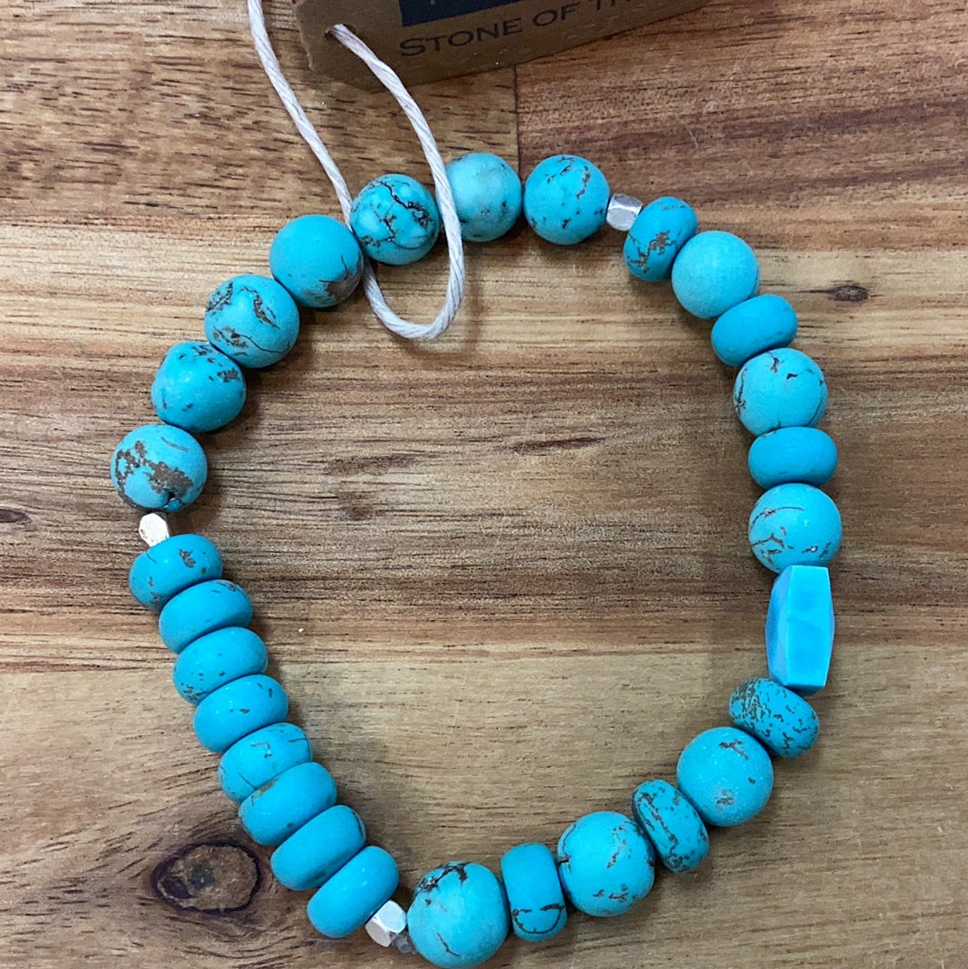 Scout stone stacking bracelet…turquoise