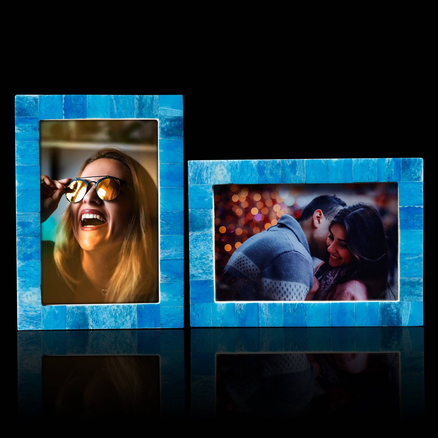 4" x 6" Photo Frame Turquoise Pack of 2: Turq