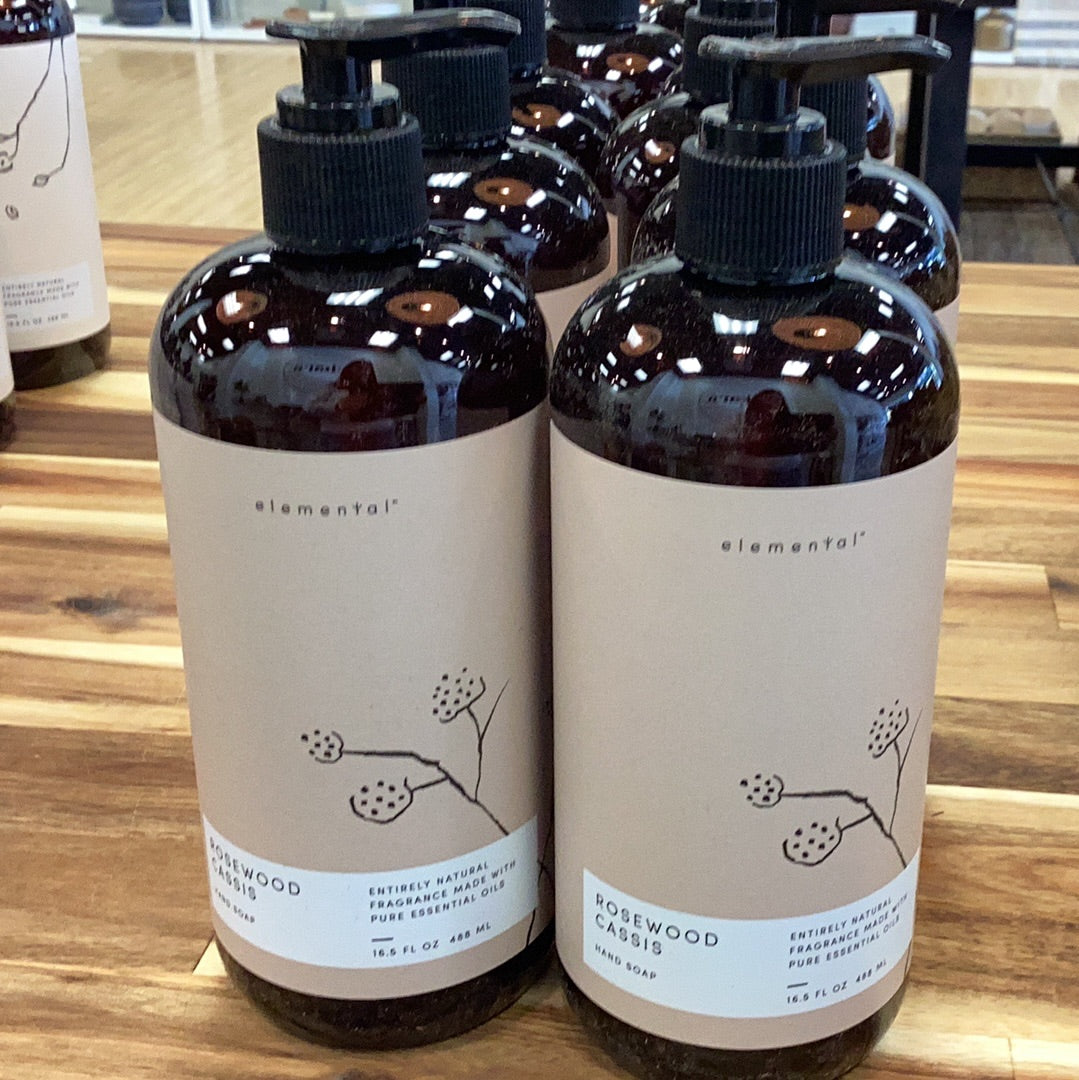 Elemental rosewood cassis hand soap