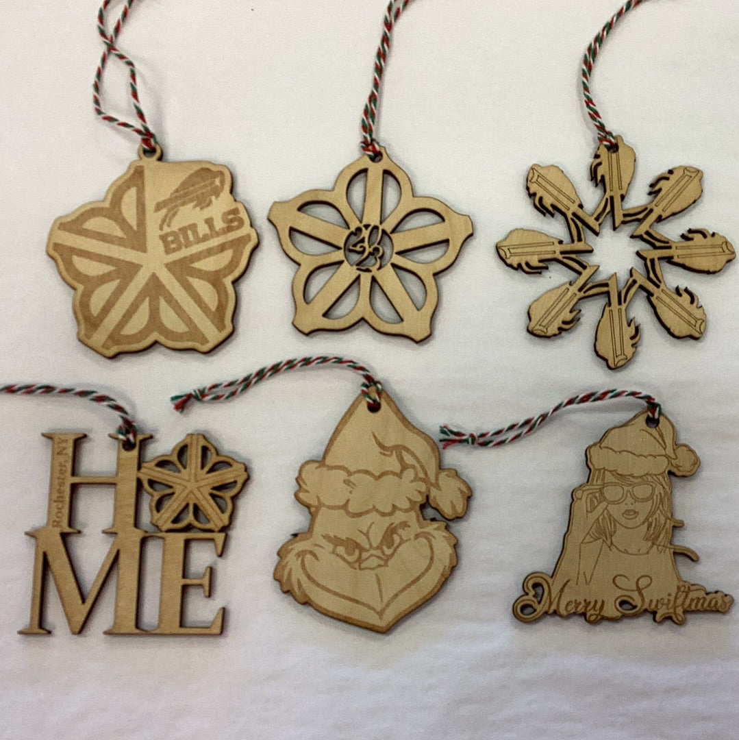 Wood ornaments
