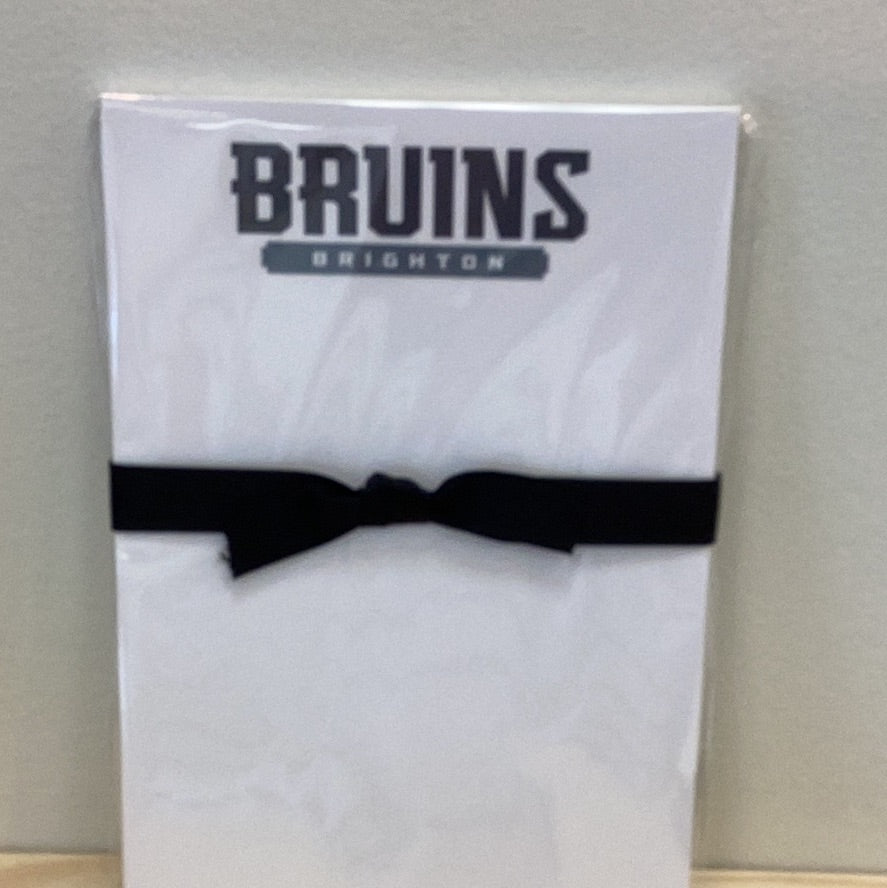 CUSTOM LARGE NOTEPAD…Bruins Brighton…Donovan designs