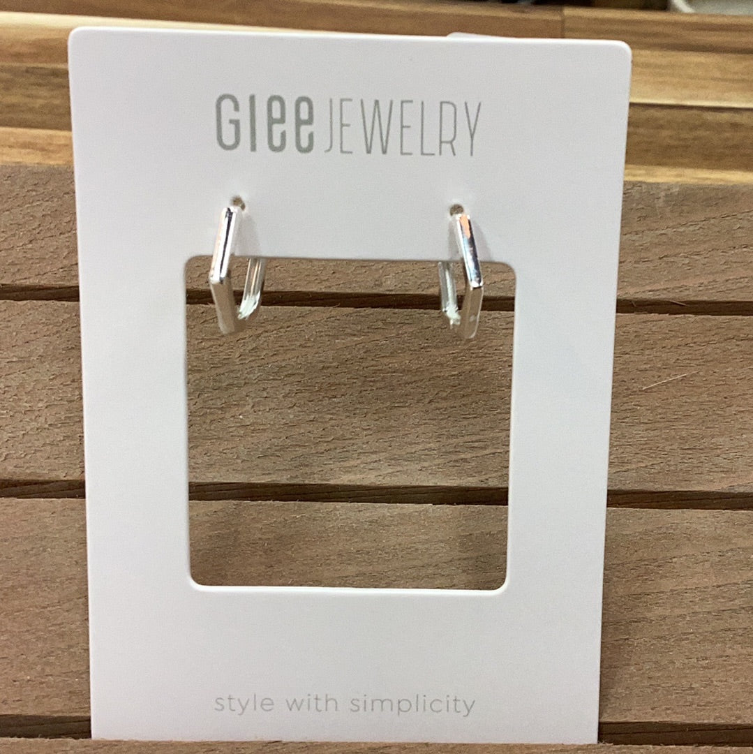 Glee Pentagleam hoops silver