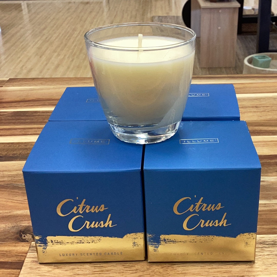 Illume citrus crush candle in a box 4.7oz.