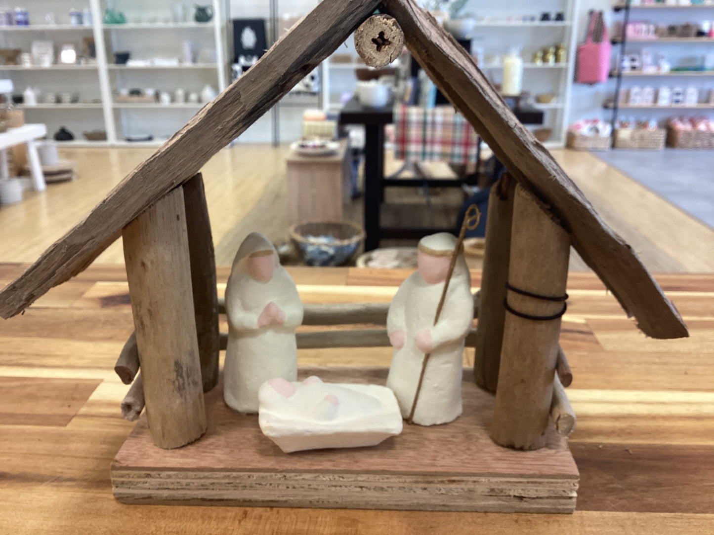 Driftwood nativity