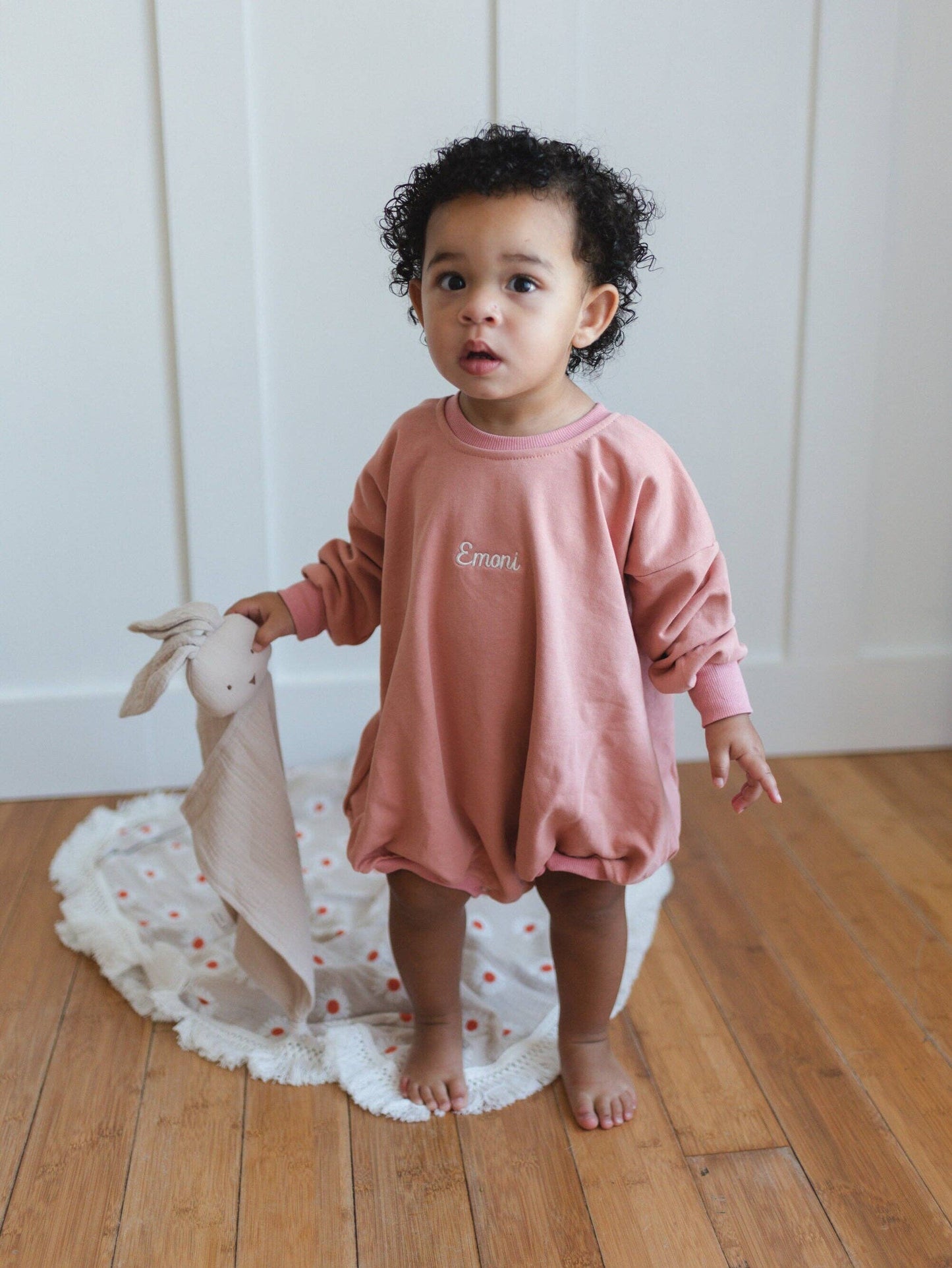 Organic Cotton Bunny Lovey: Blue