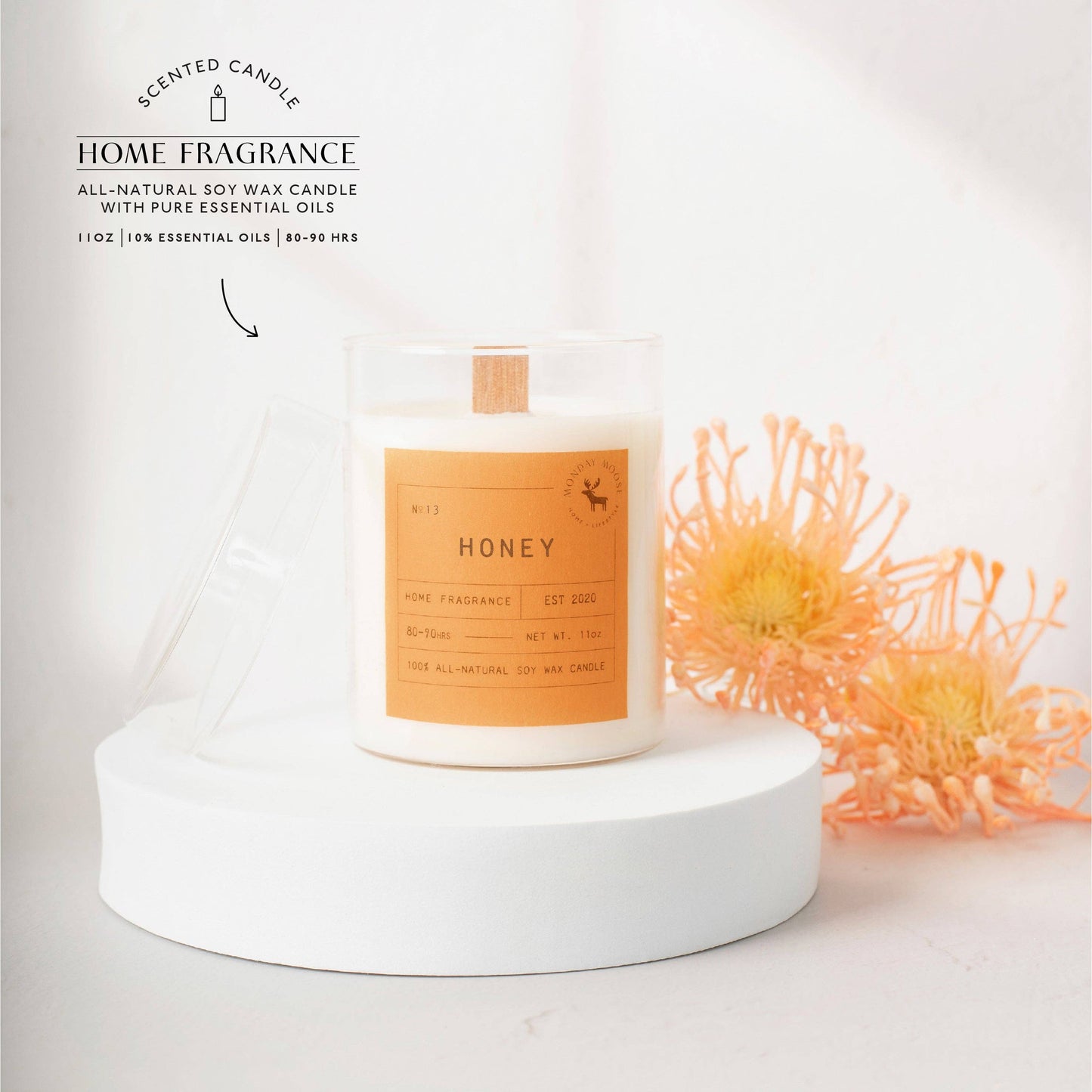 Sun Candle N. 13 (Honey, 11 oz.)