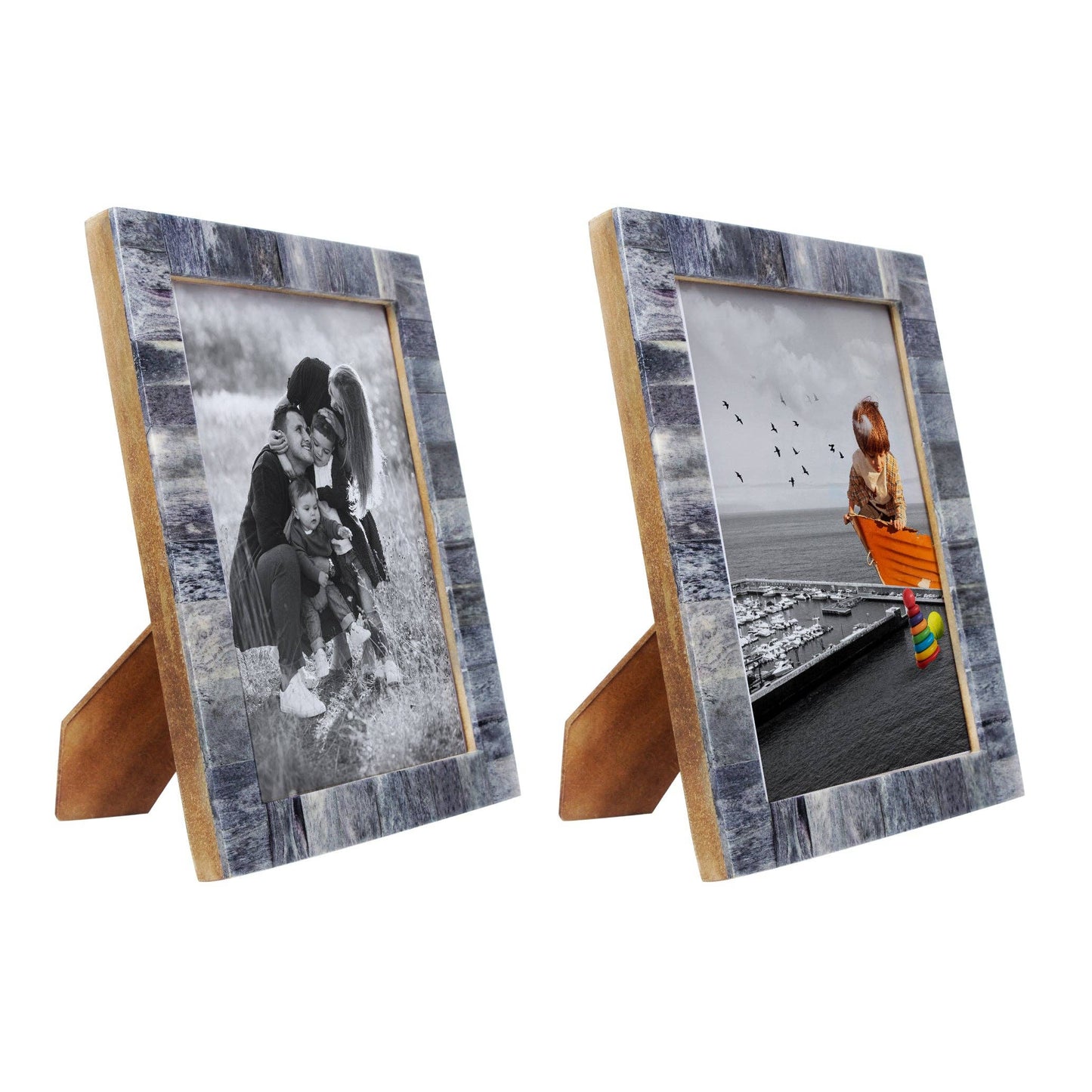 5" x 7" Photo Frame Grey Pack of 2: Grey
