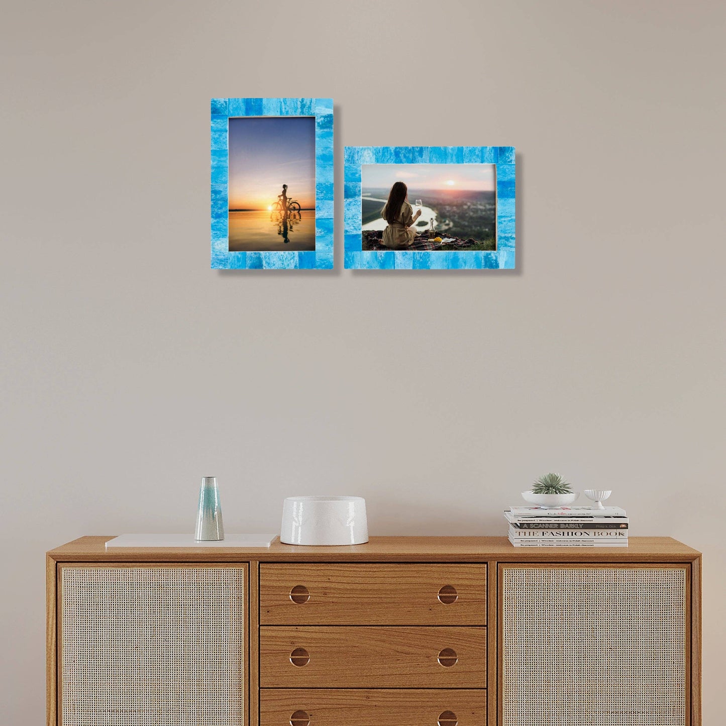 4" x 6" Photo Frame Turquoise Pack of 2: Turq