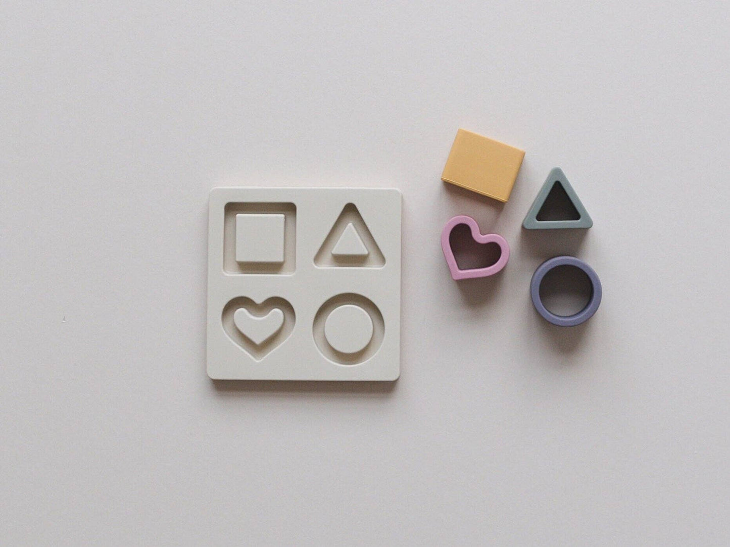 Silicone Shape Puzzle: Blue