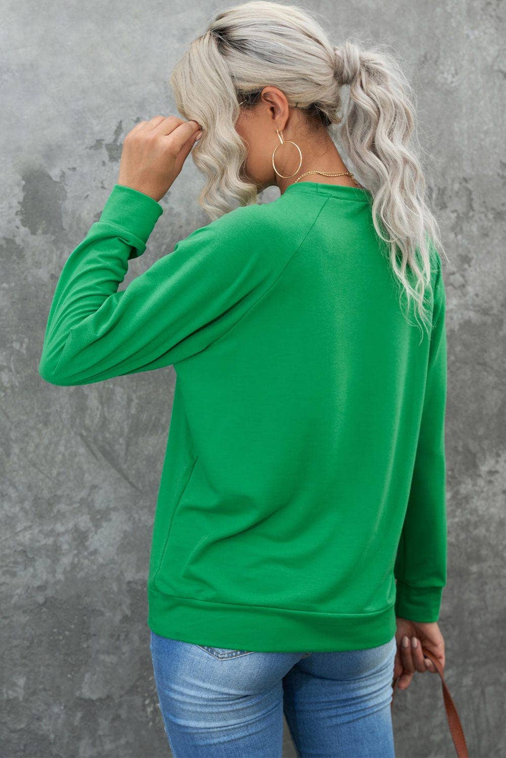 St Patricks Lucky Graphic Sweatshirt: XL / Green