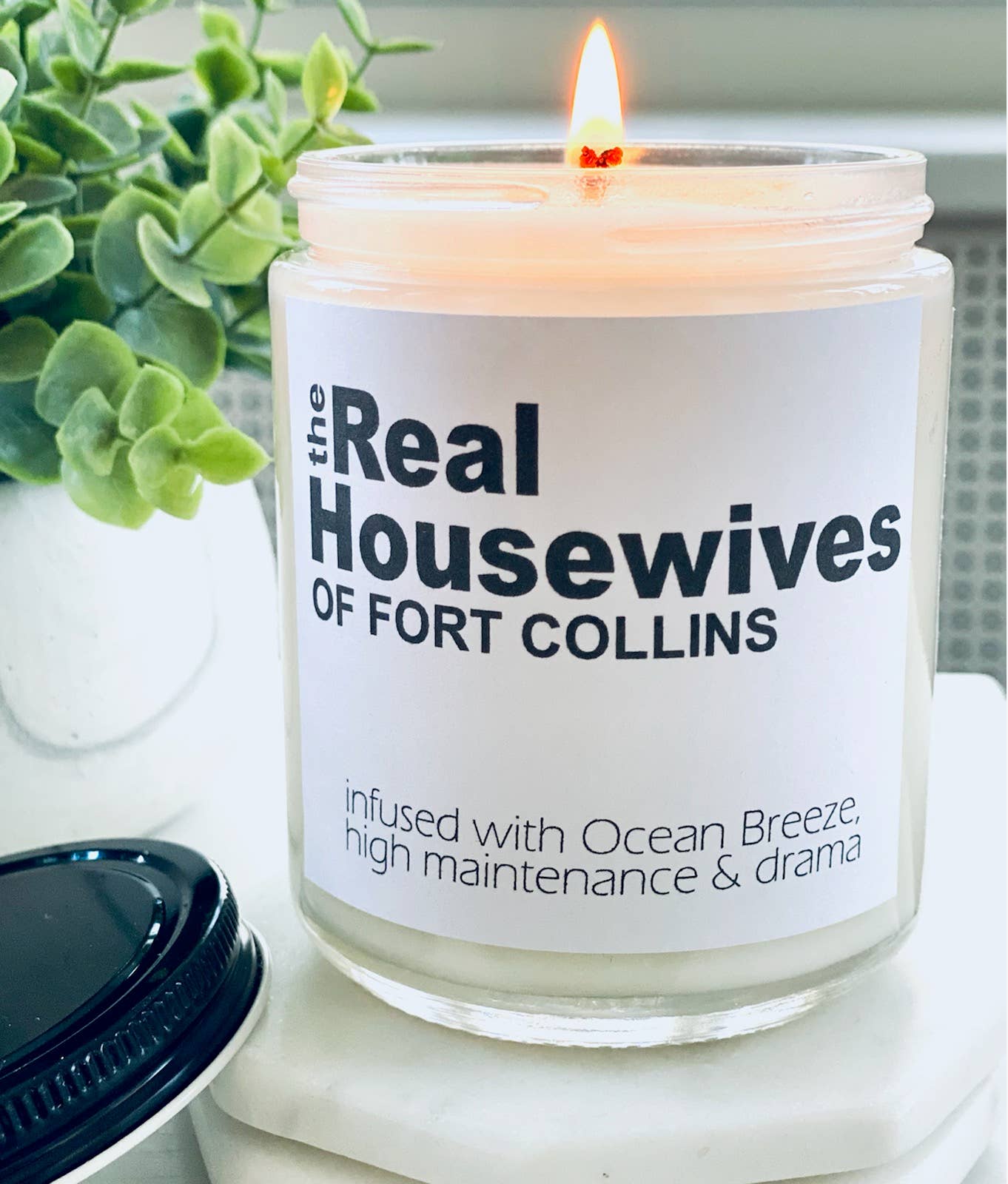The Real Housewives custom candle: Infused with LAVENDER high maintenance & drama