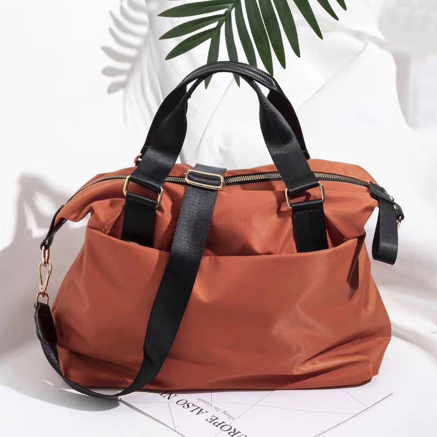 Nylon Travel Bag: Black