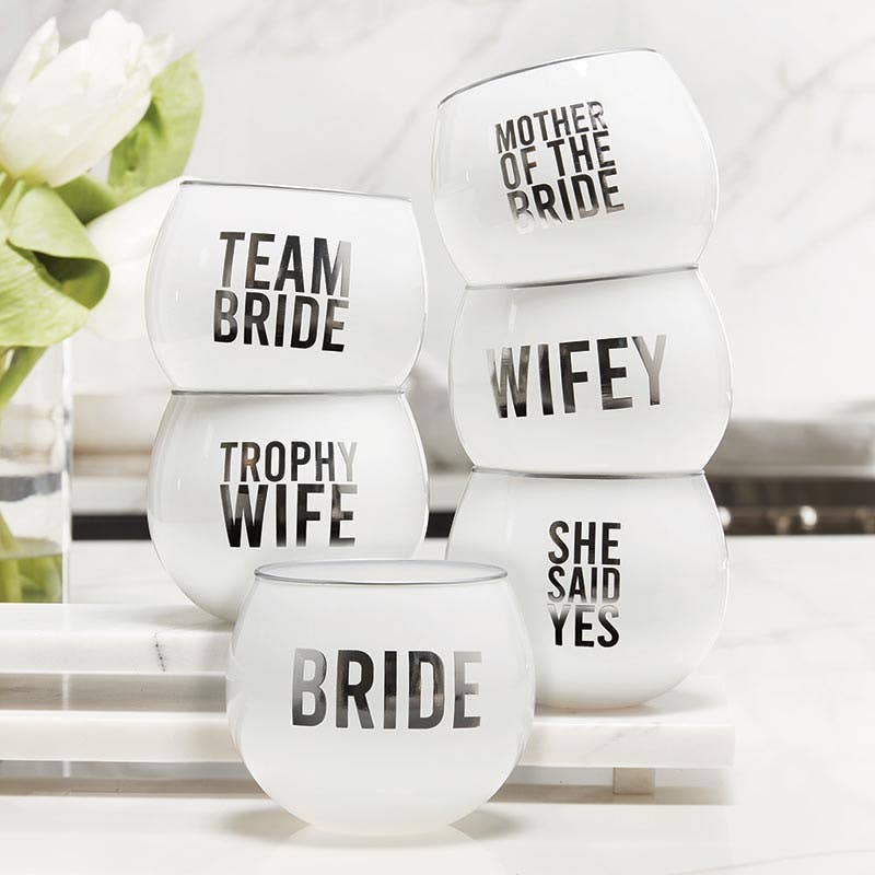 Roly Poly Glass - Team Bride