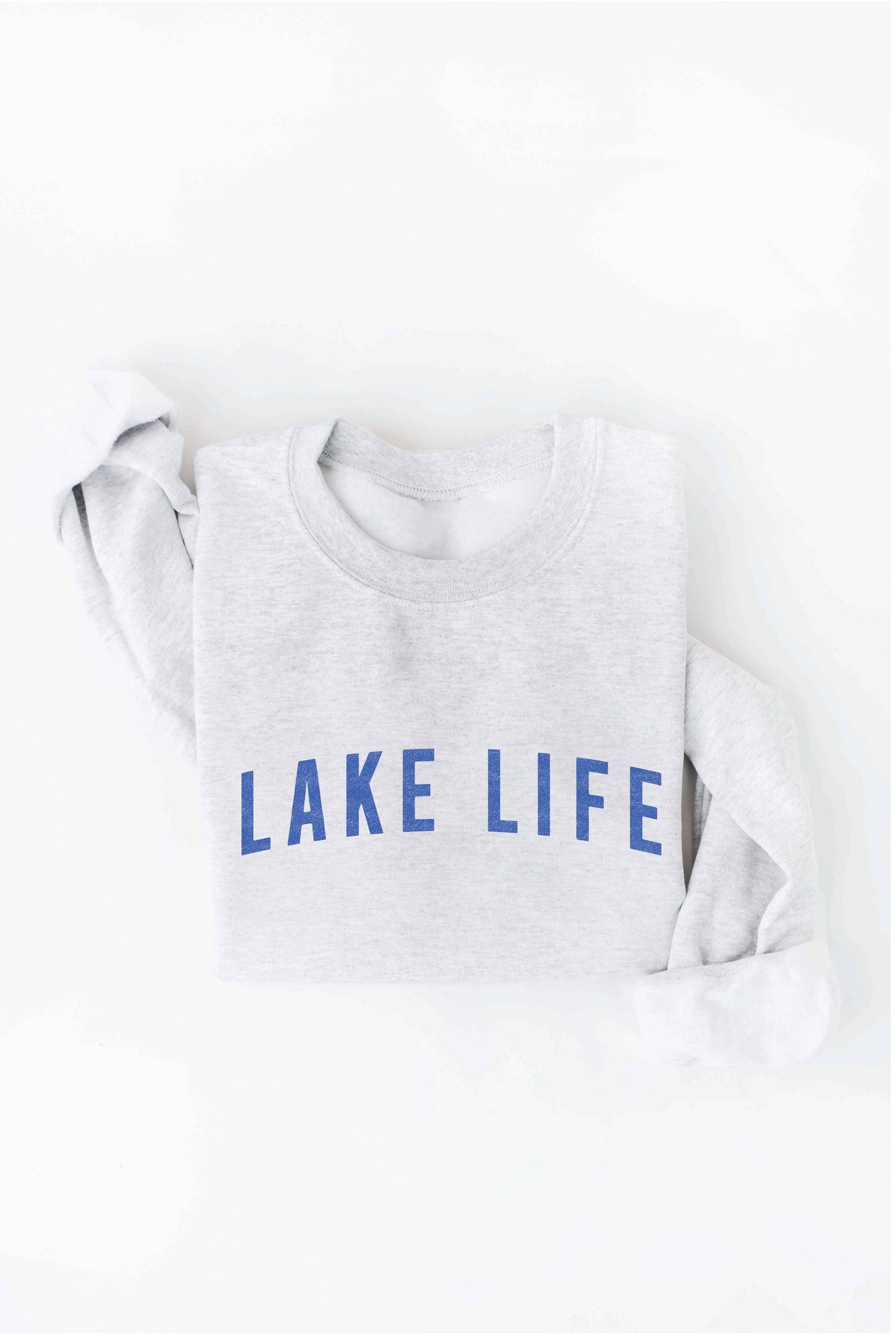 LAKE LIFE Graphic Sweatshirt: L / HEATHER ROYAL