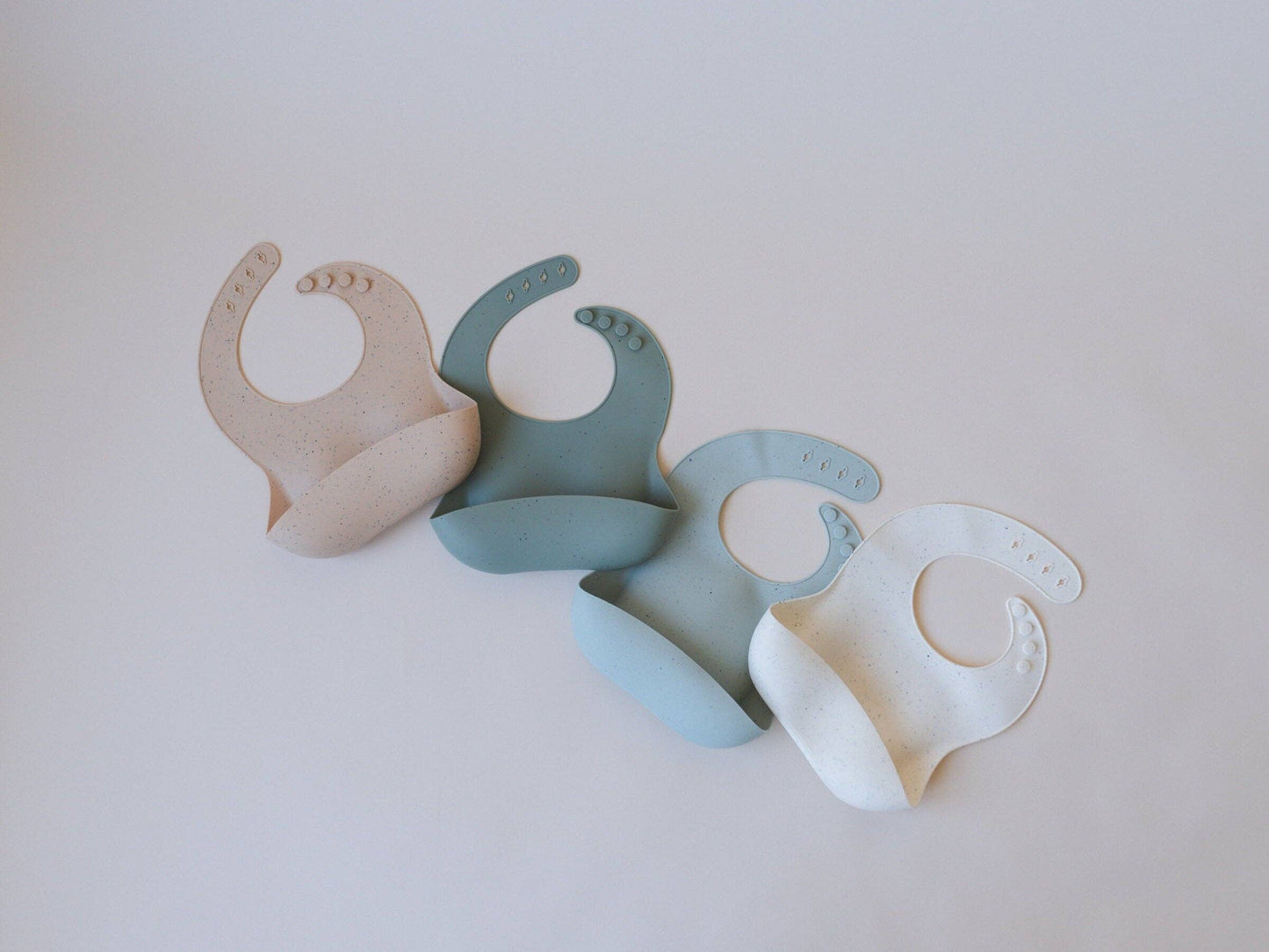 Speckled Silicone Bib: Sage Speckle