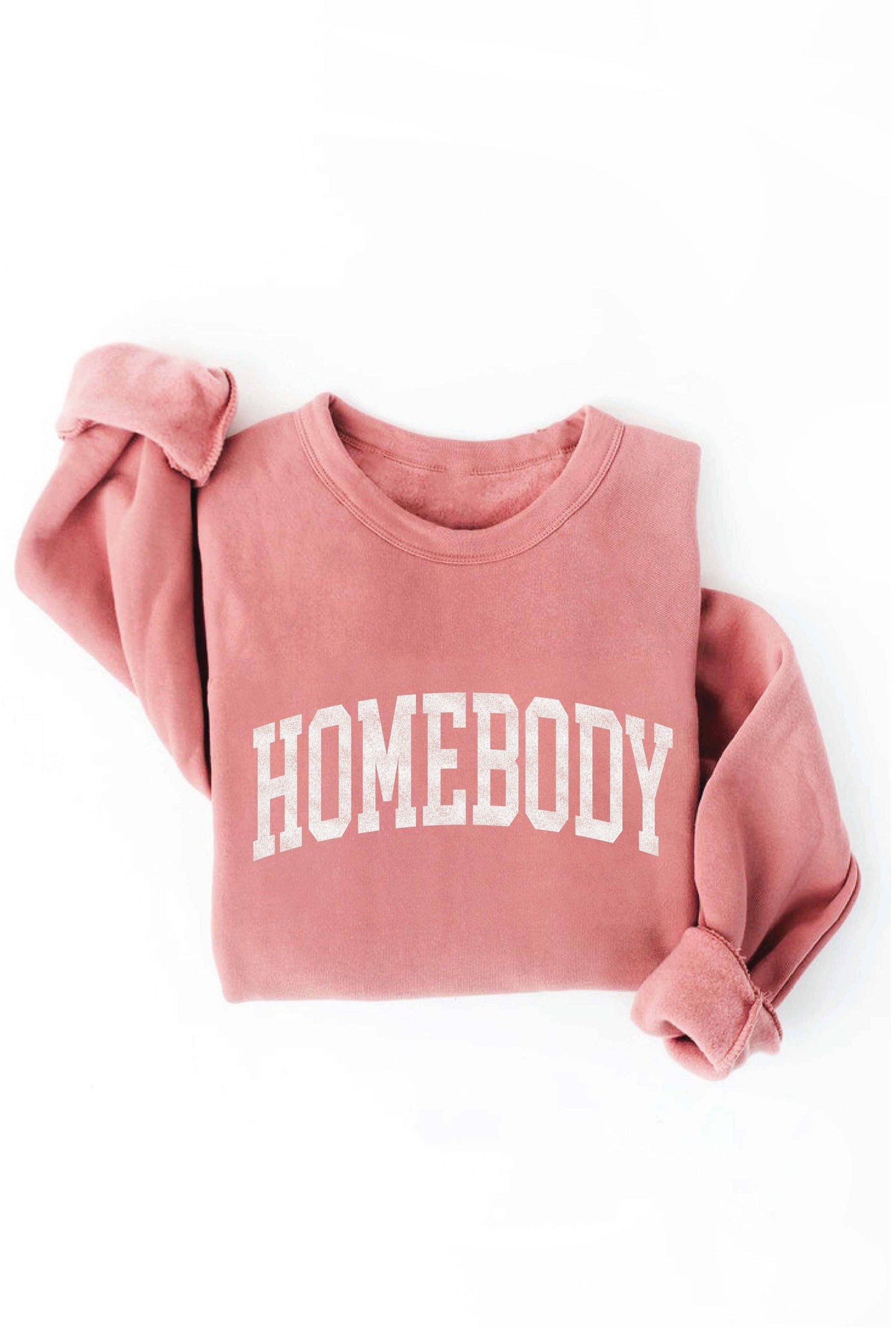 HOMEBODY Graphic Sweatshirt: ATHLETIC HEATHER / S