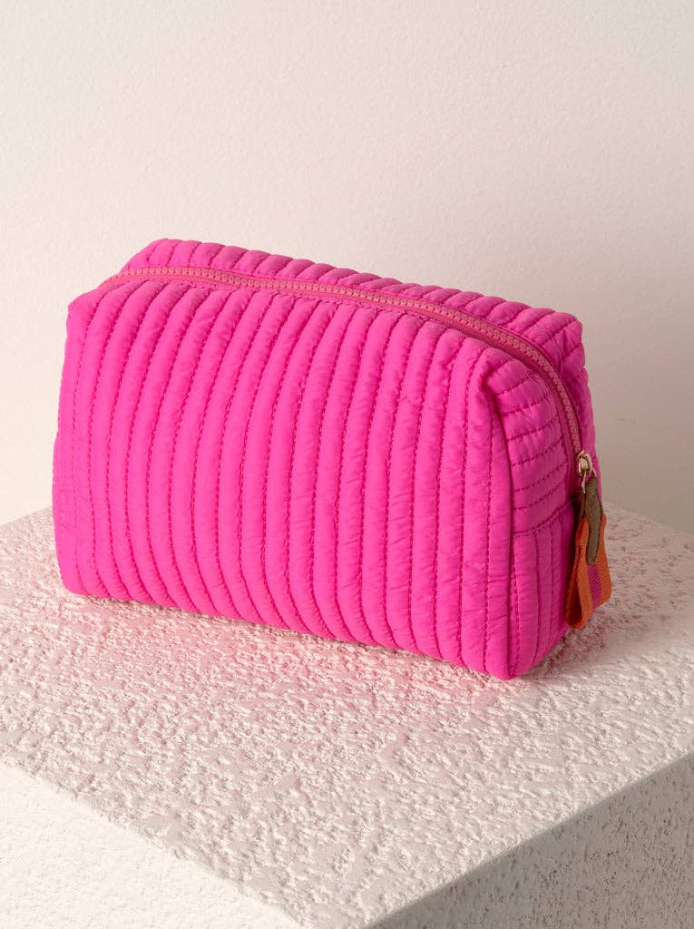 EZRA LARGE COSMETIC BAG: Lilac