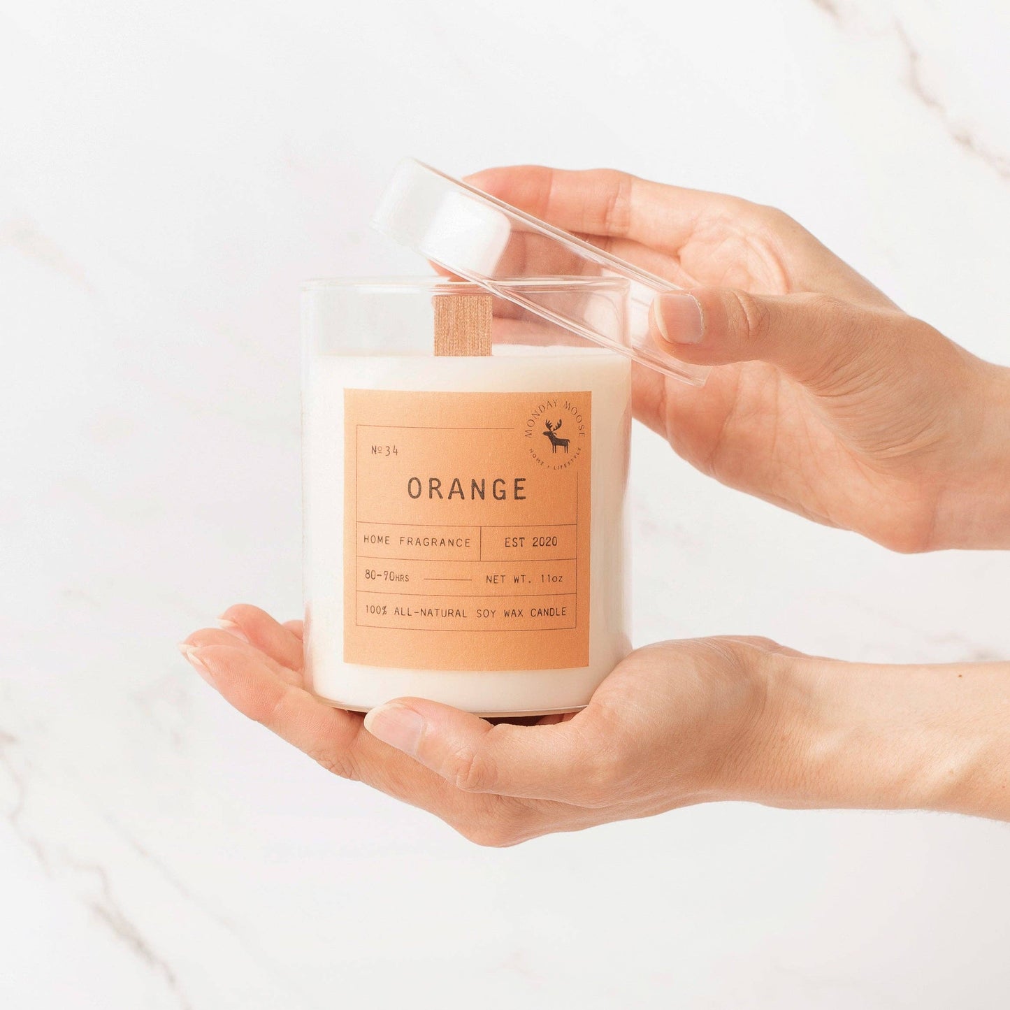 Sun Candle N. 34 (Orange, 11 oz.)