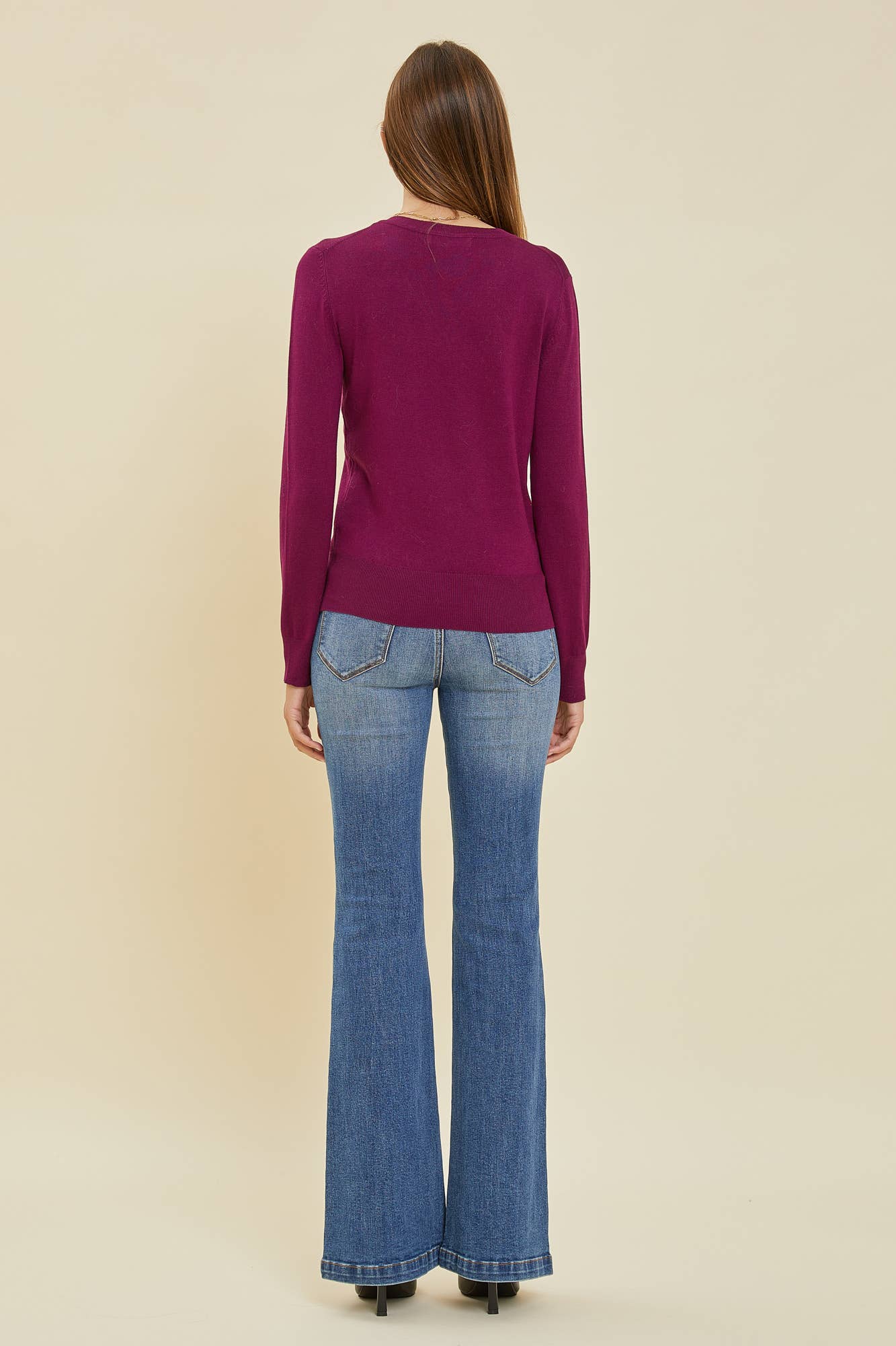 The Vera Sweater: Magenta / Small