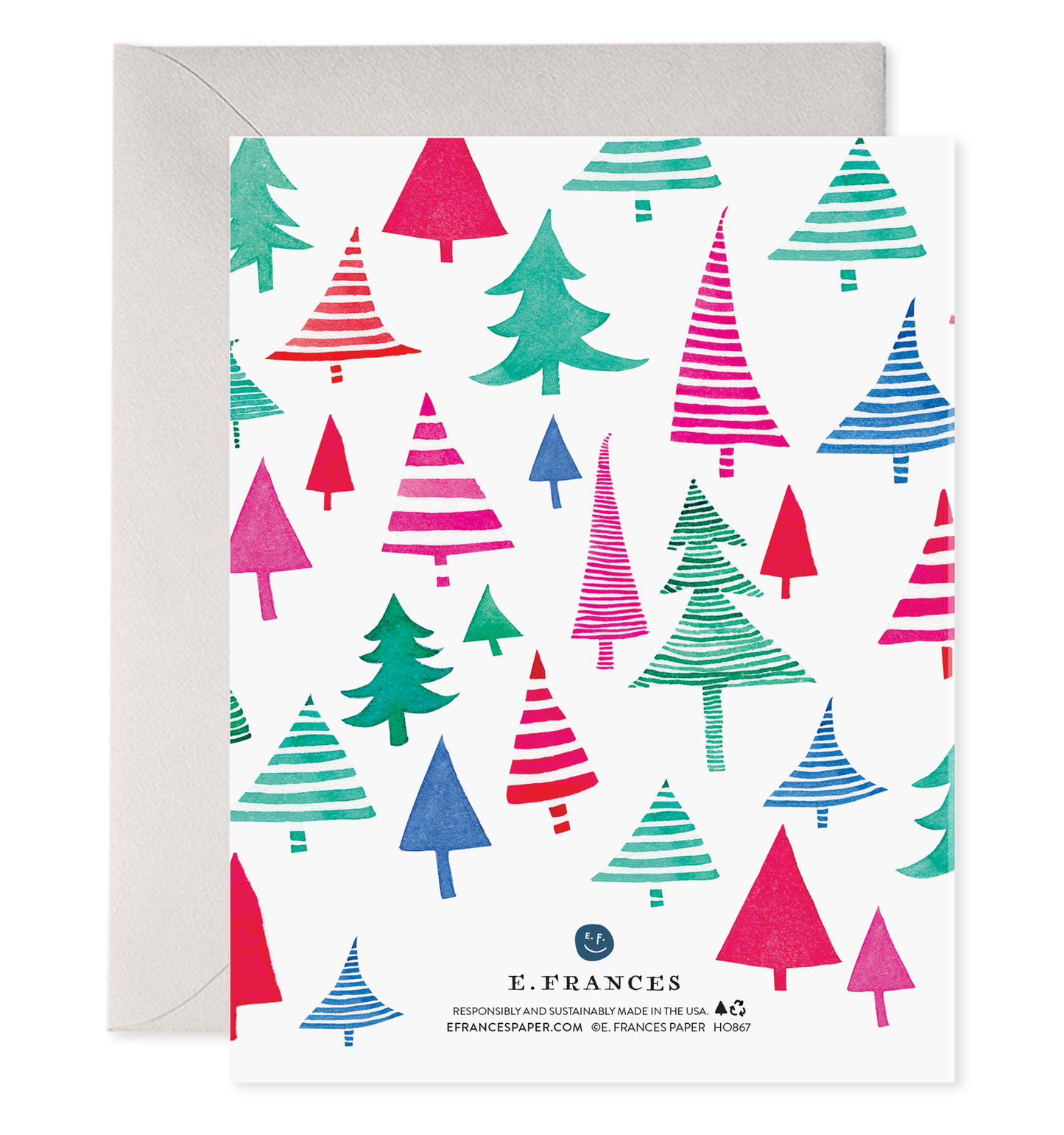 Dancing Trees (Boxed Set of 6) | Christmas Greeting Cards