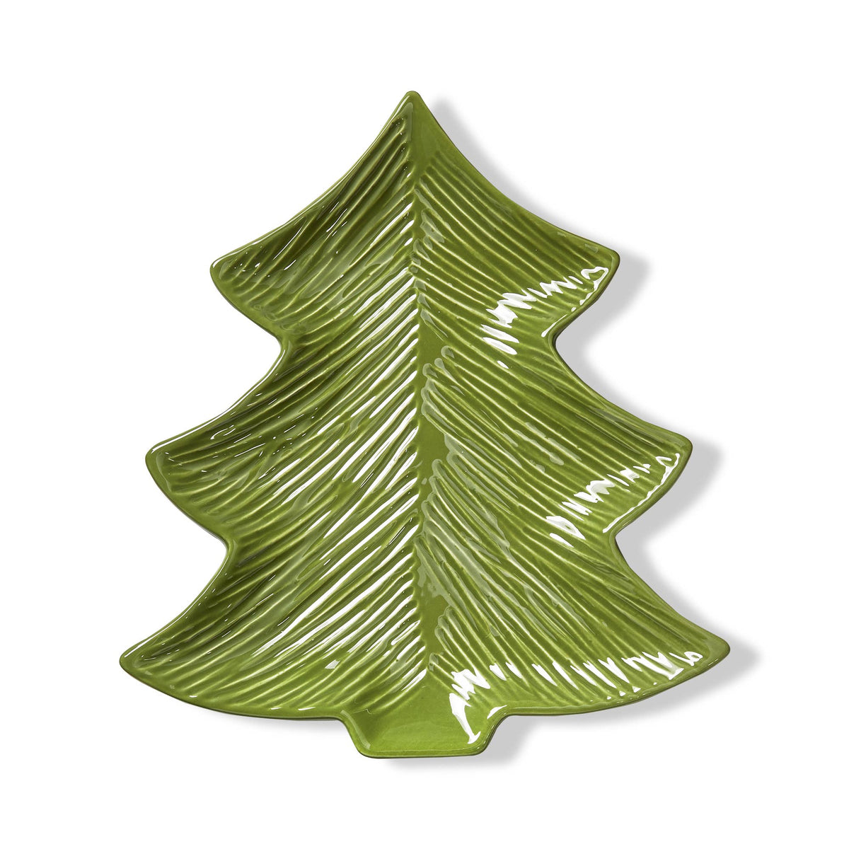 Sno Light Green Tree Serving Platter