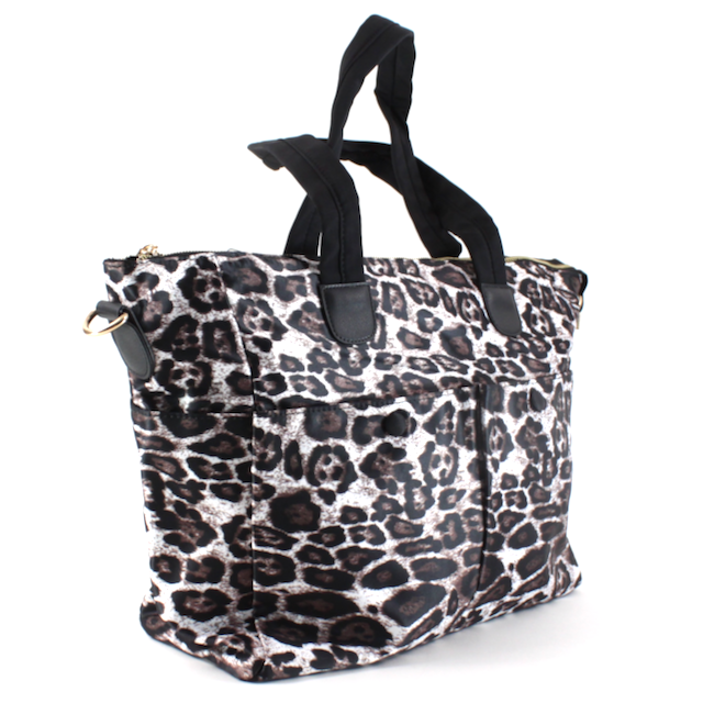 P22146 Waterproof Nylon Bag: 05 Poka Dot Black