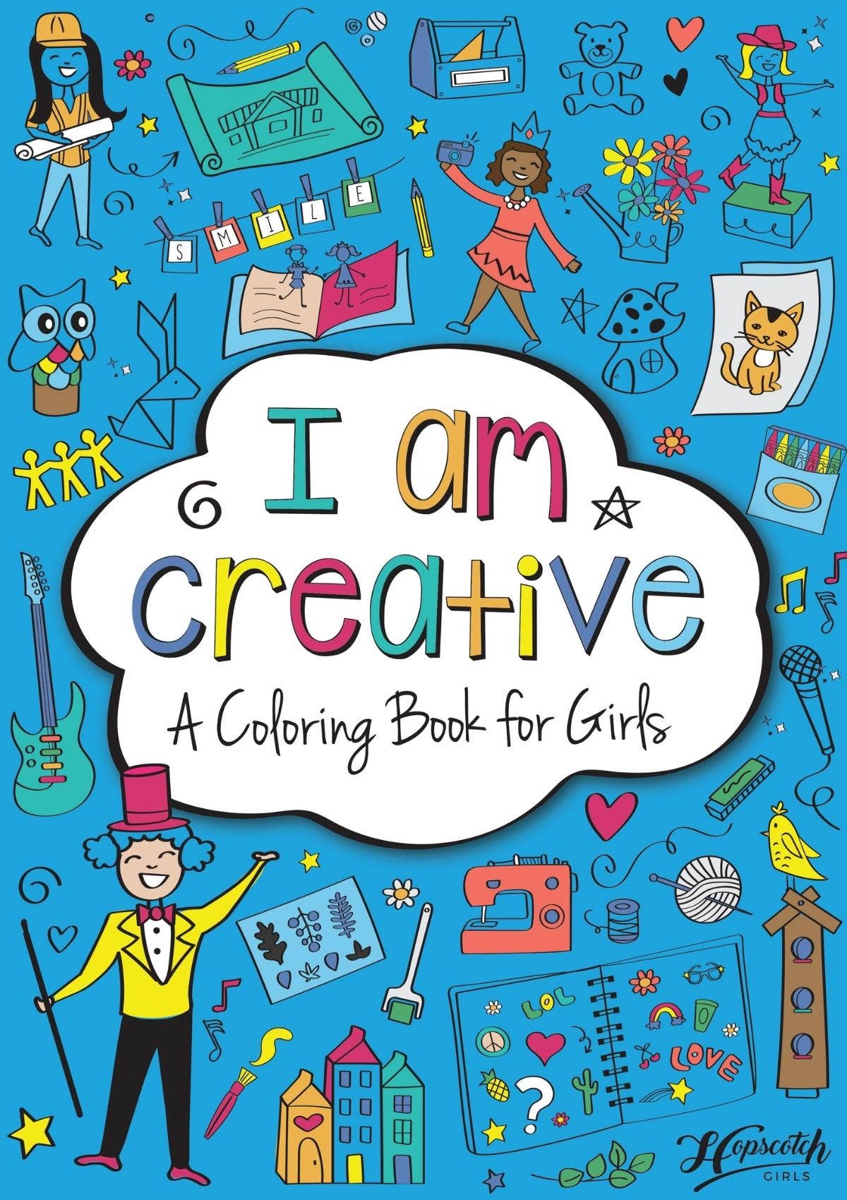 Coloring Book for Girls - "I Am Creative"