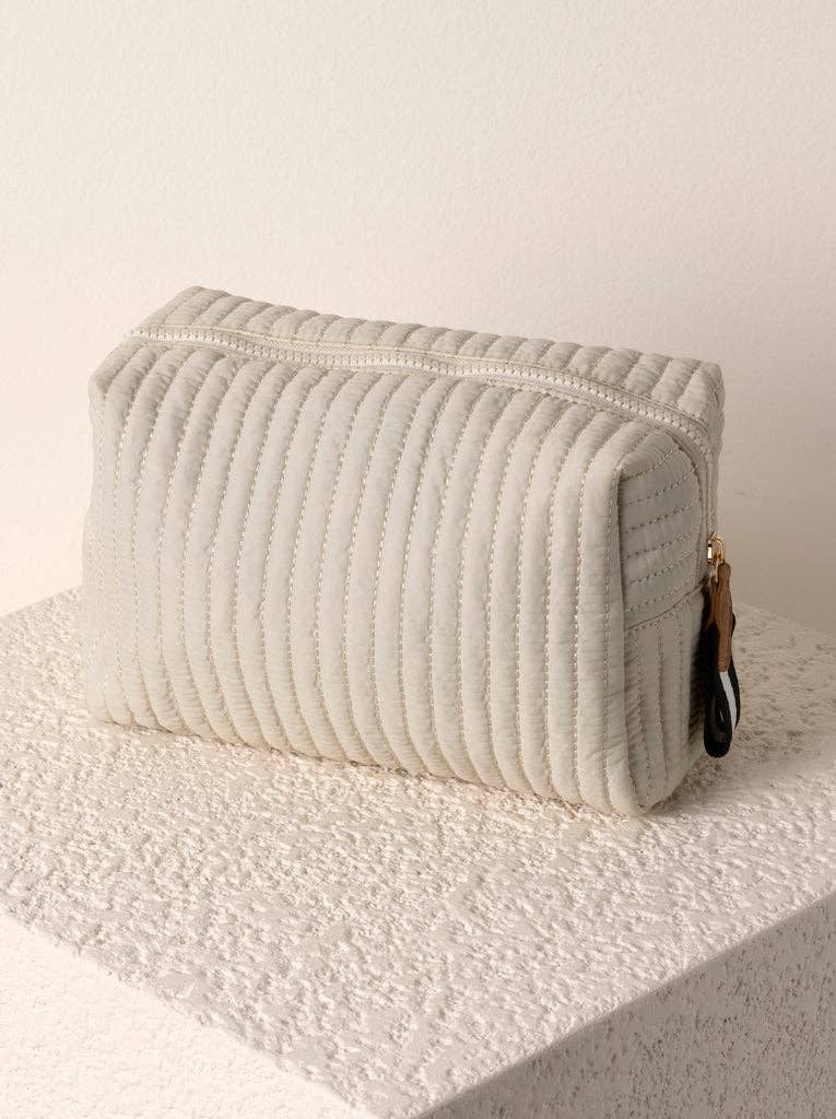 EZRA LARGE COSMETIC BAG: Lilac