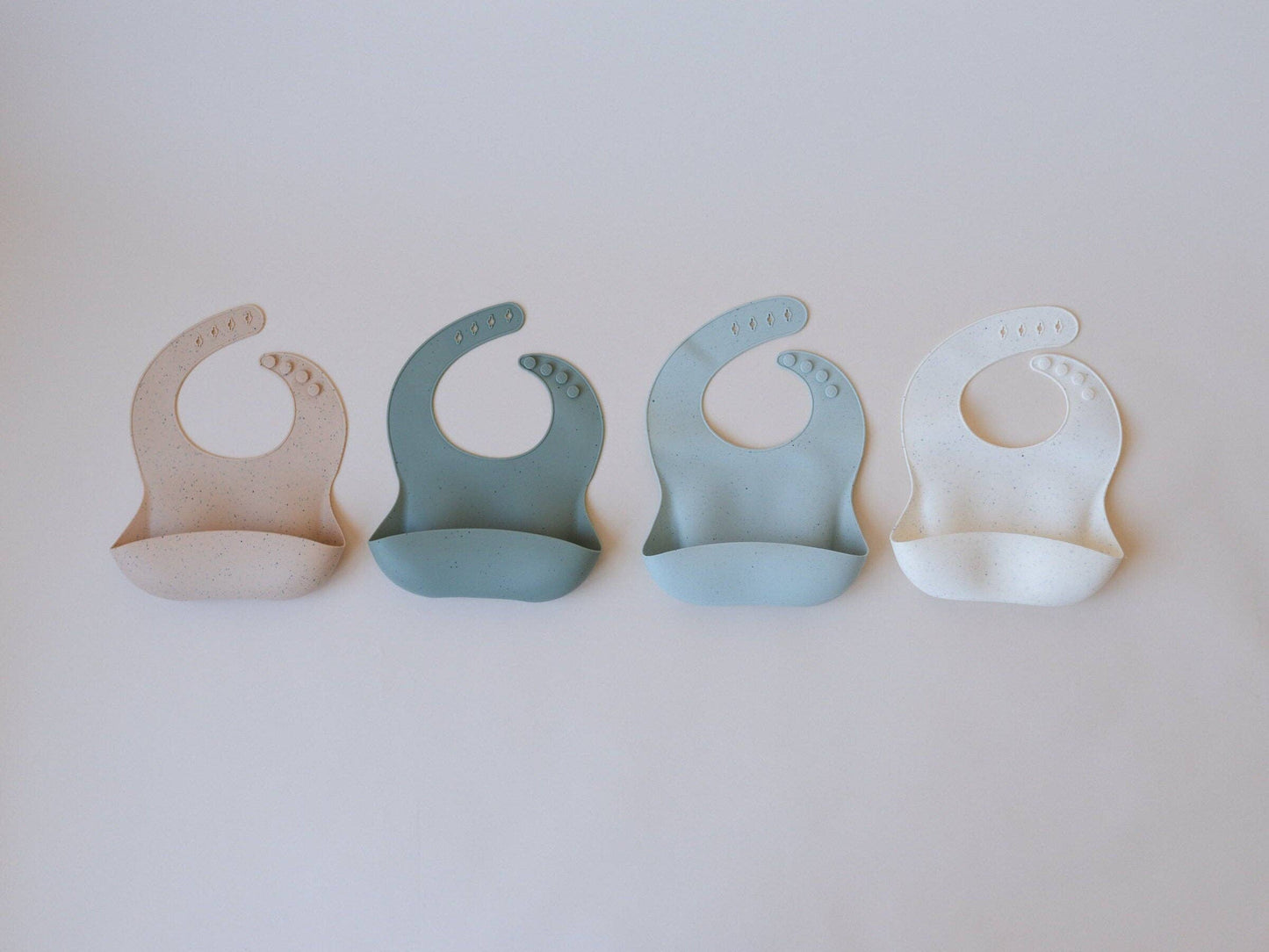 Speckled Silicone Bib: Sage Speckle