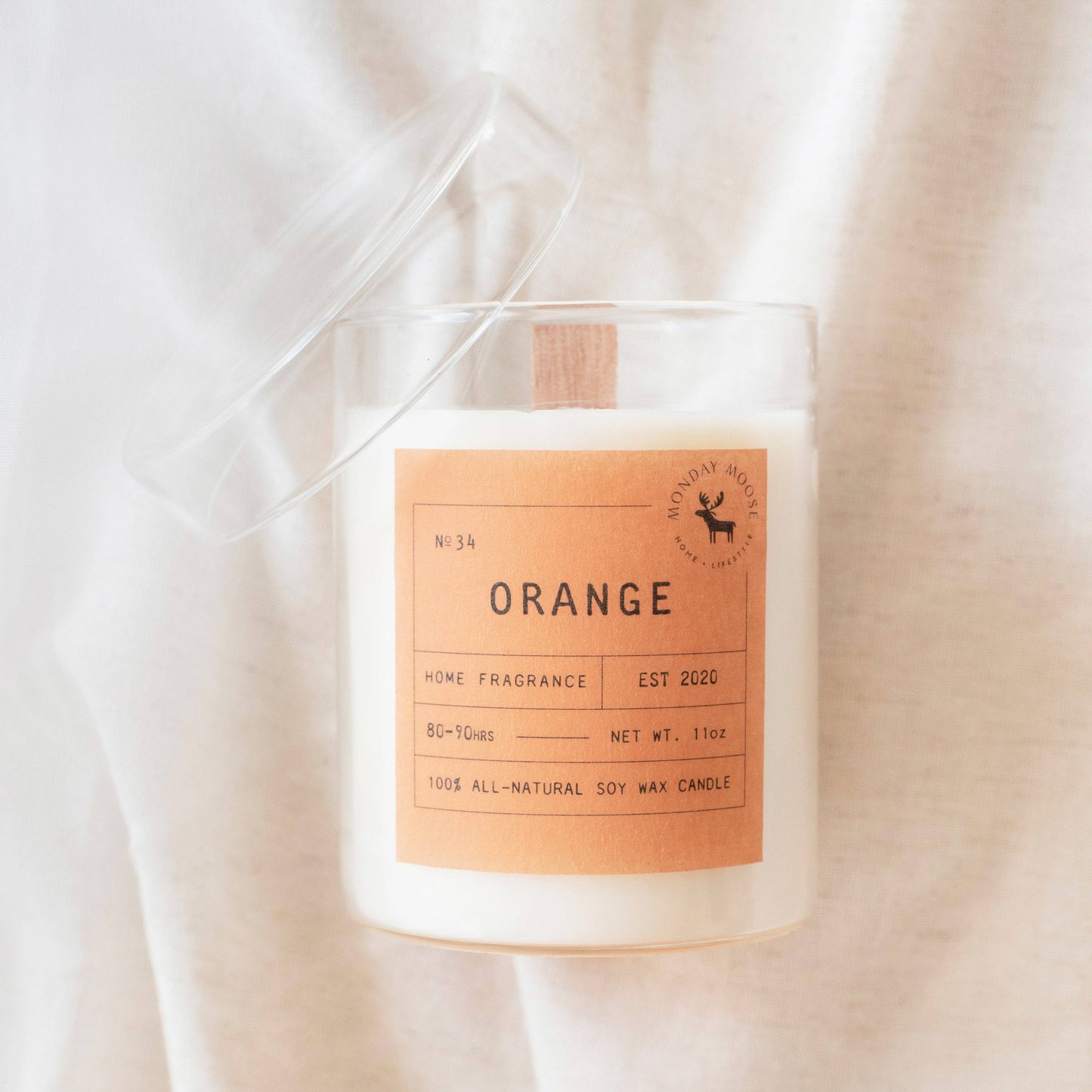 Sun Candle N. 34 (Orange, 11 oz.)