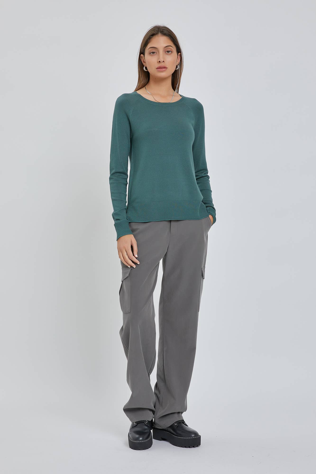 The Camille Sweater: Small / H. Grey