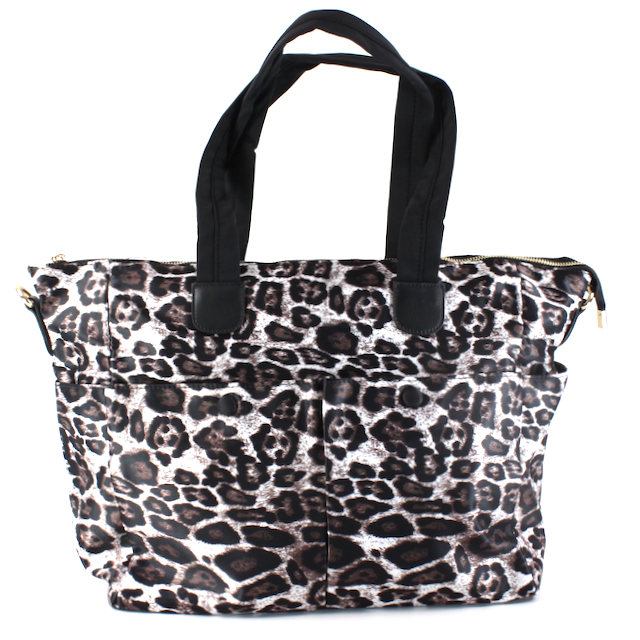 P22146 Waterproof Nylon Bag: 05 Poka Dot Black