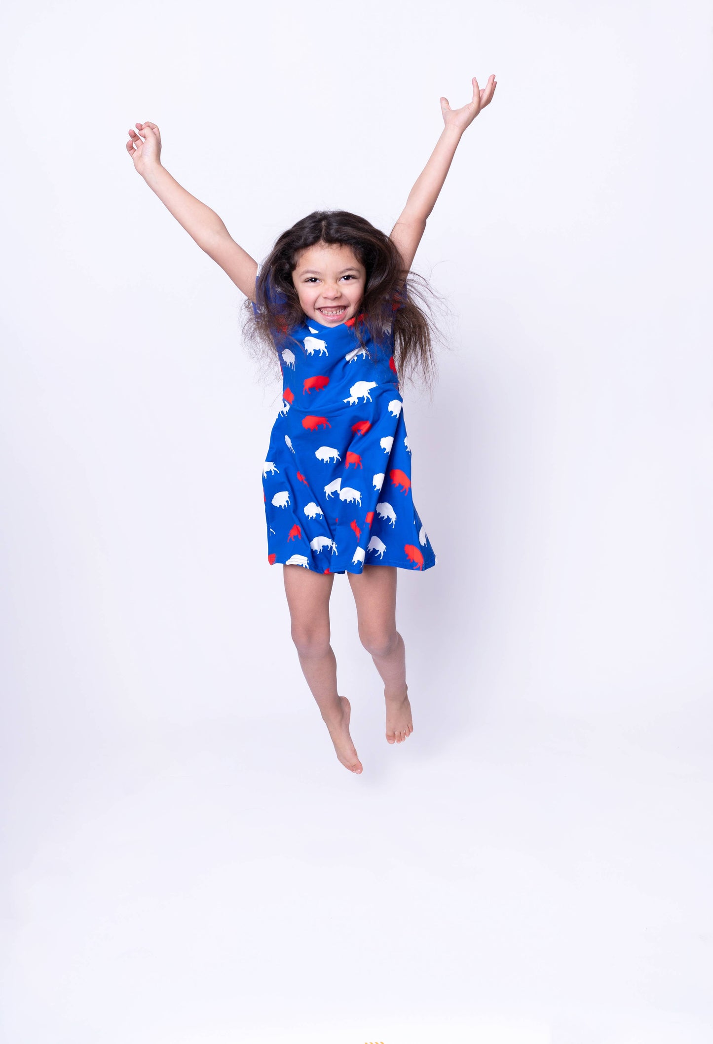 Red and Blue Buffalo Dress: XL