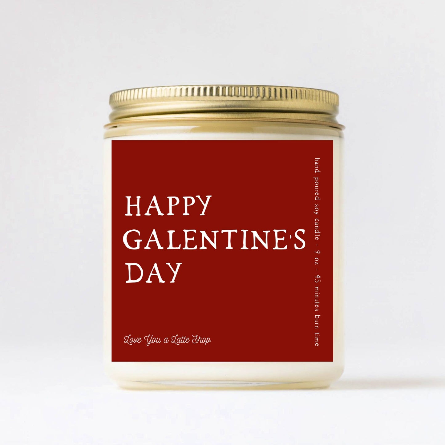 Valentine's Day 9 oz Happy Galentine's Day Candle: Pink