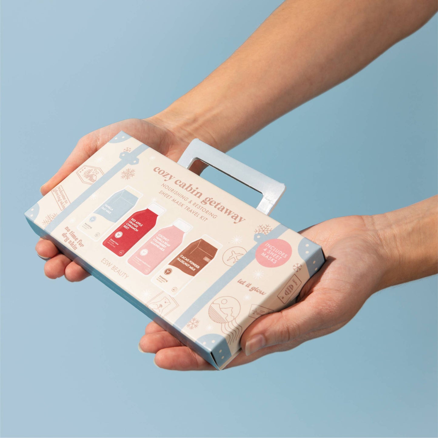 Cozy Cabin Getaway Nourishing Sheet Mask Travel Kit