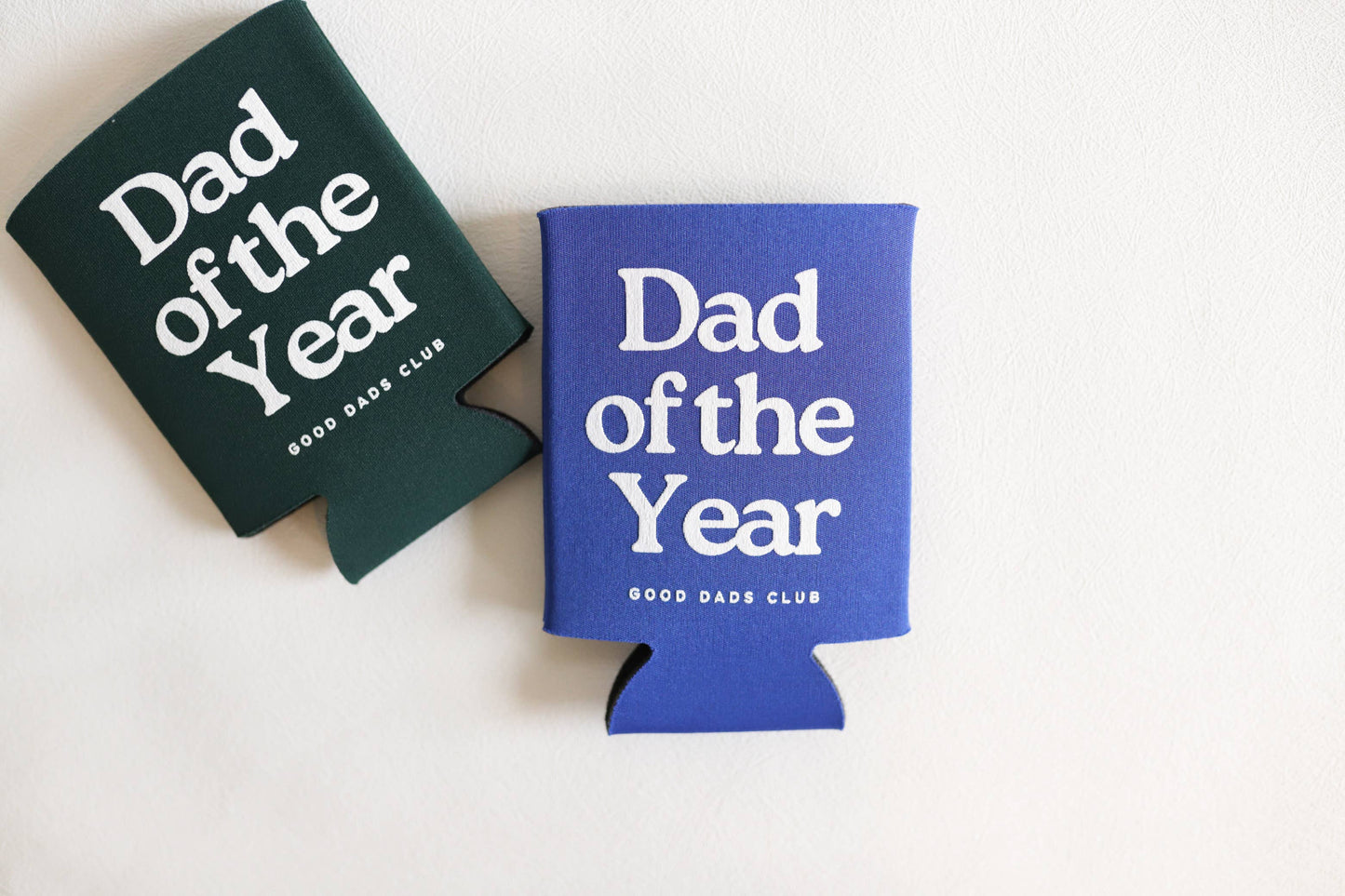 Dad of the Year Drink Koozie, Drink Sleeve, Fathers Day, Dad: Royal Blue