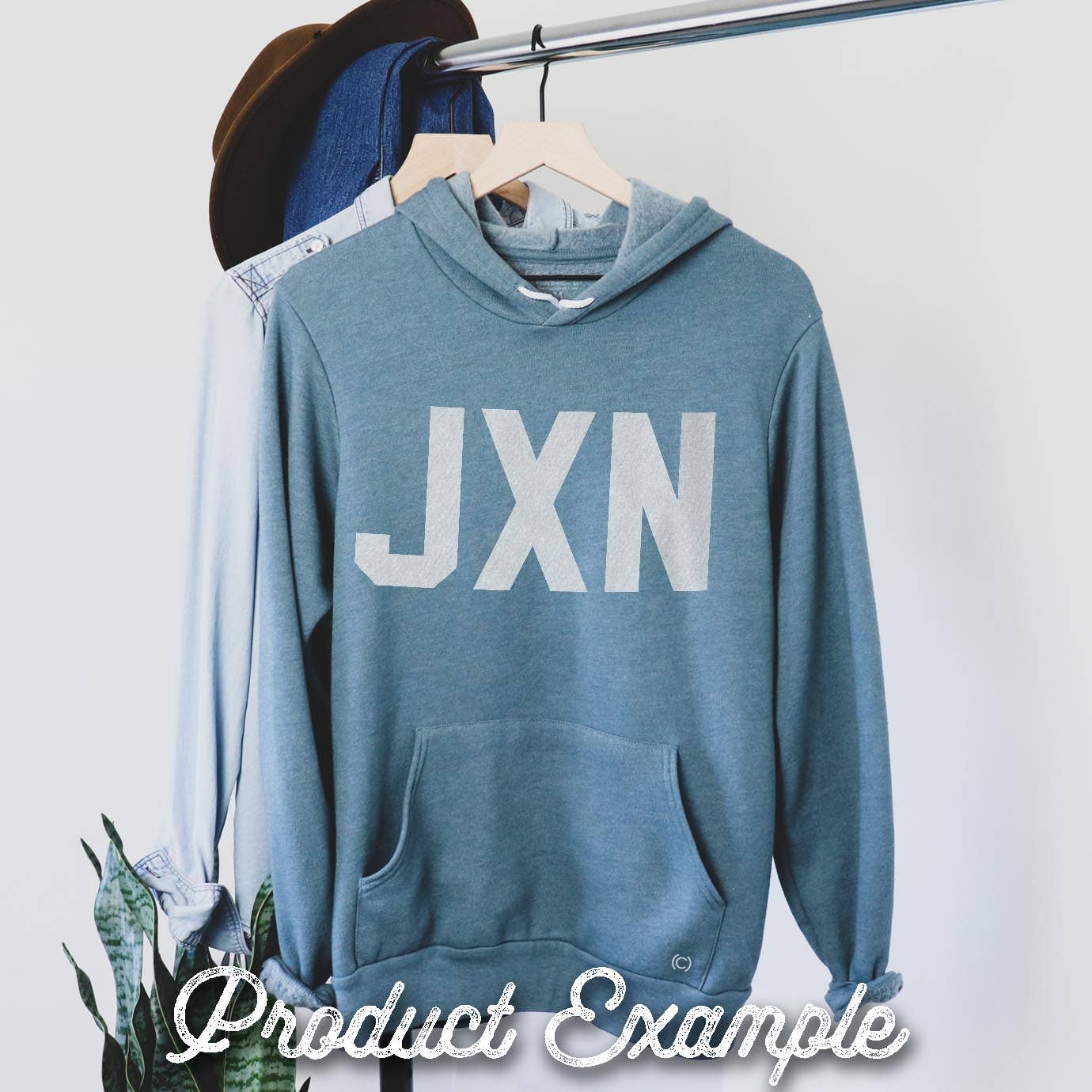 FLEECE HOODIES - Must Customize Code: Medium / Heather Navy