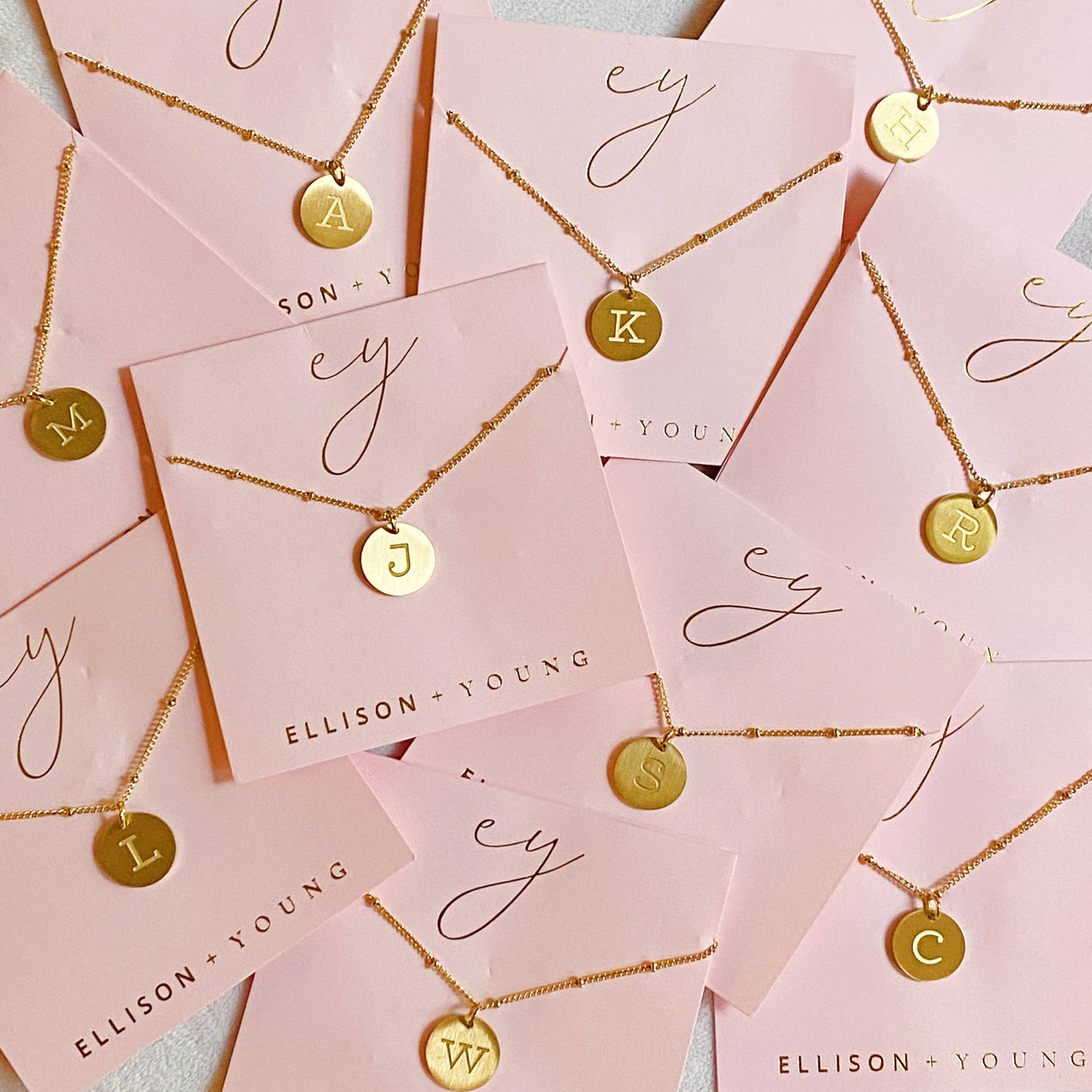 Ellison + Young: Initial Necklace: T
