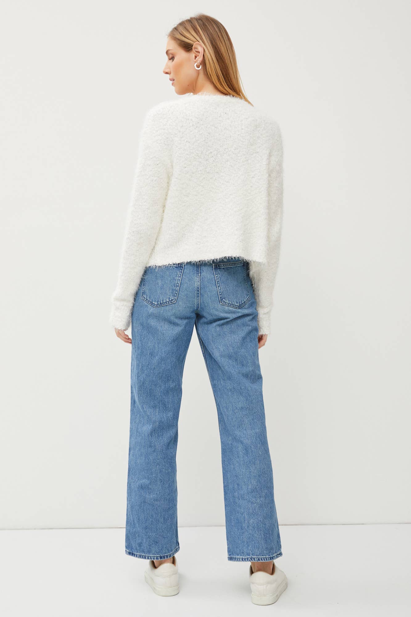 SNUG FUZZY CARDIGAN: ML / D. MINT
