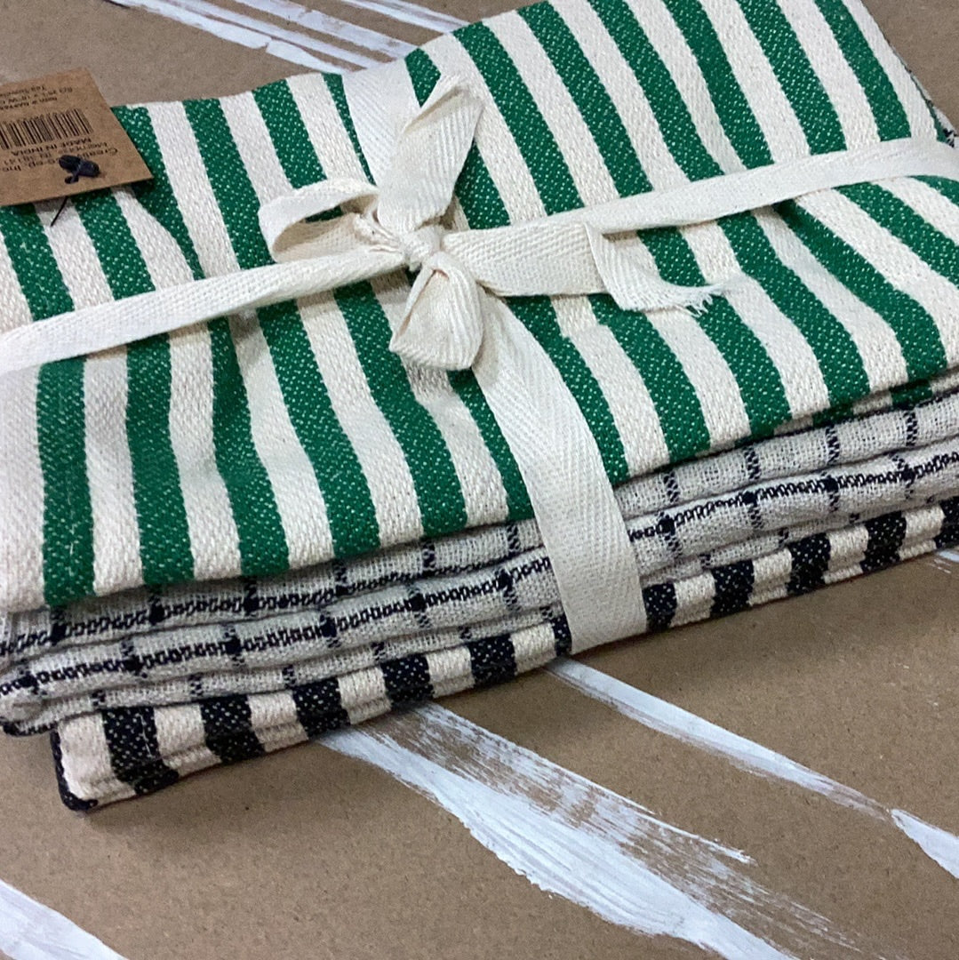 Cotton tea towels set of 3