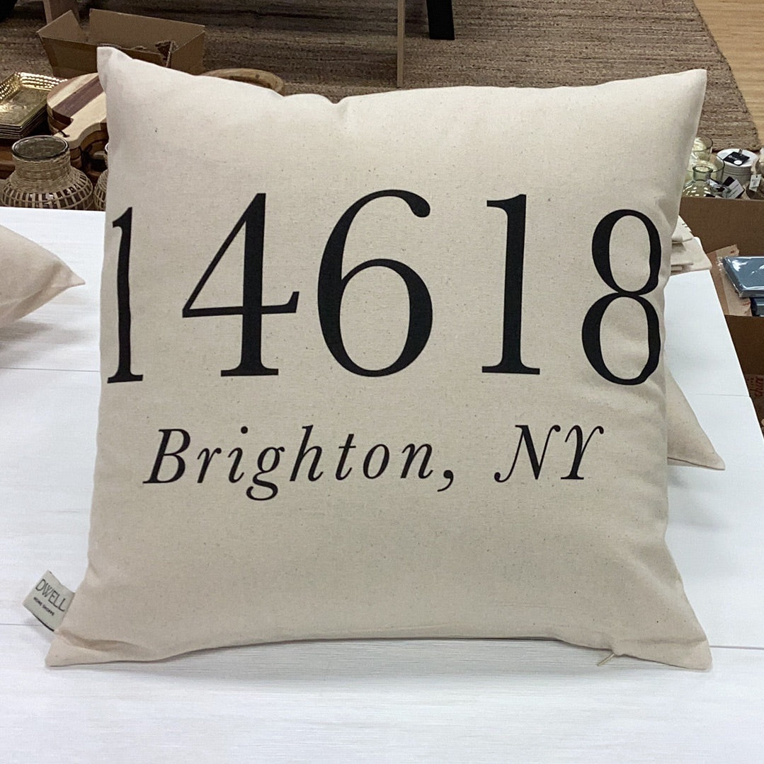 DWELL home shoppe zip code pillow