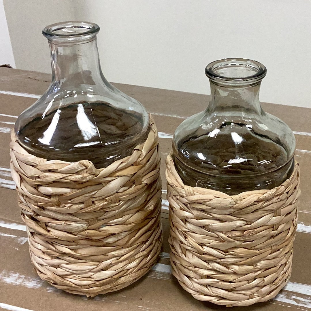 Glass weave bottle