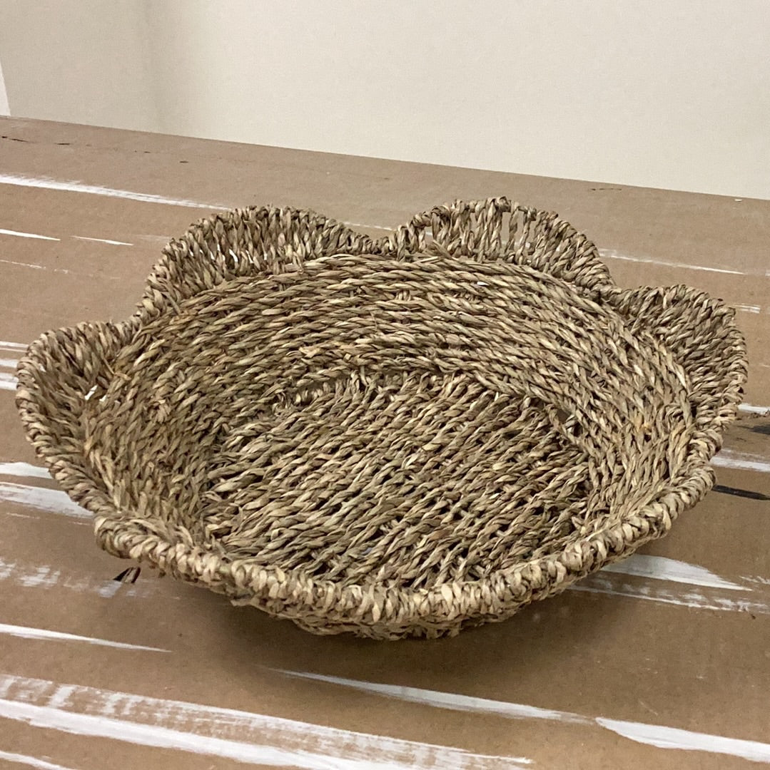 Sea grass flower basket