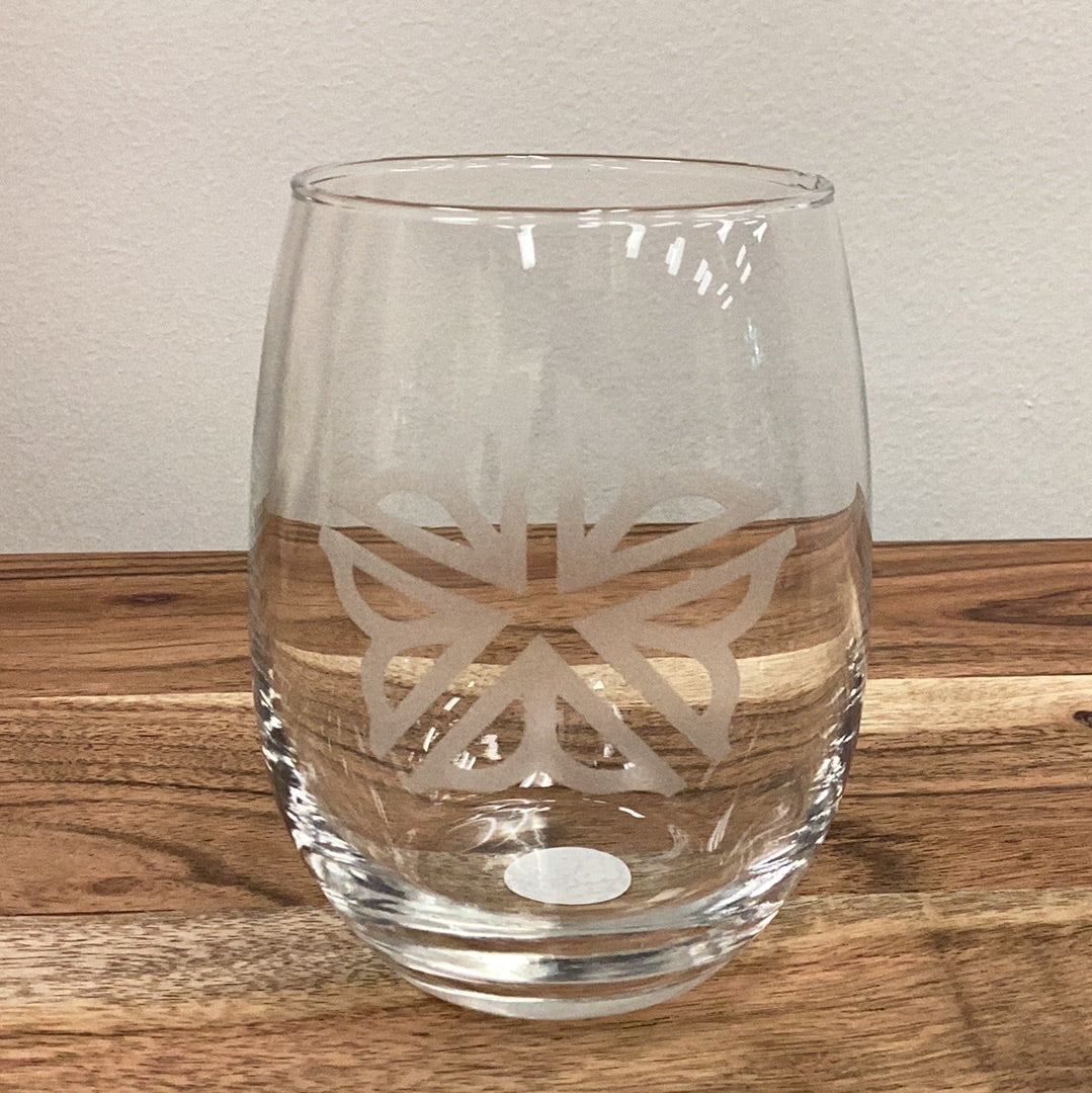 Wine glass flower symbol