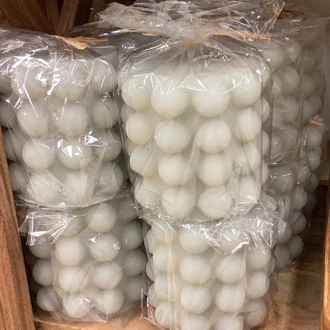 Hobnail pillar candle